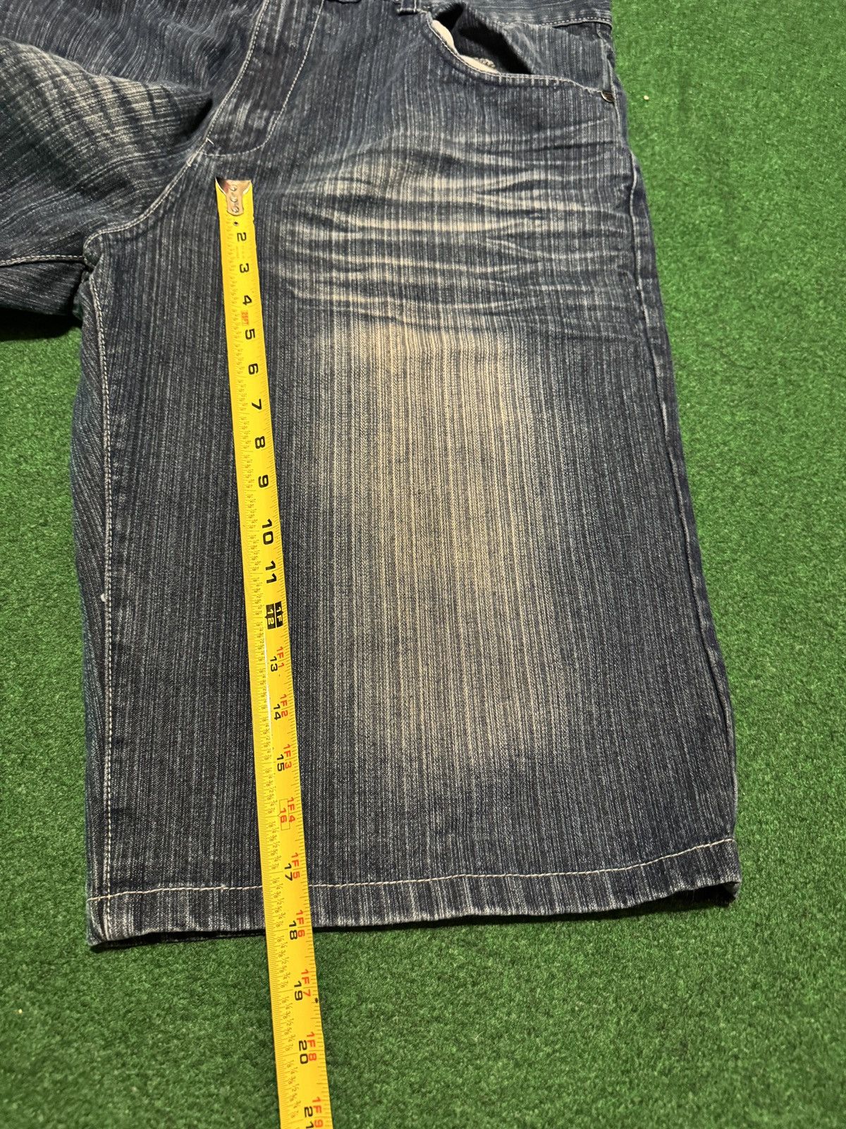 Southpole Vintage Y2K Emcee Baggy Hip Hop Jorts 42 18” Denim Shorts Size US 42 / EU 58 - 7 Thumbnail
