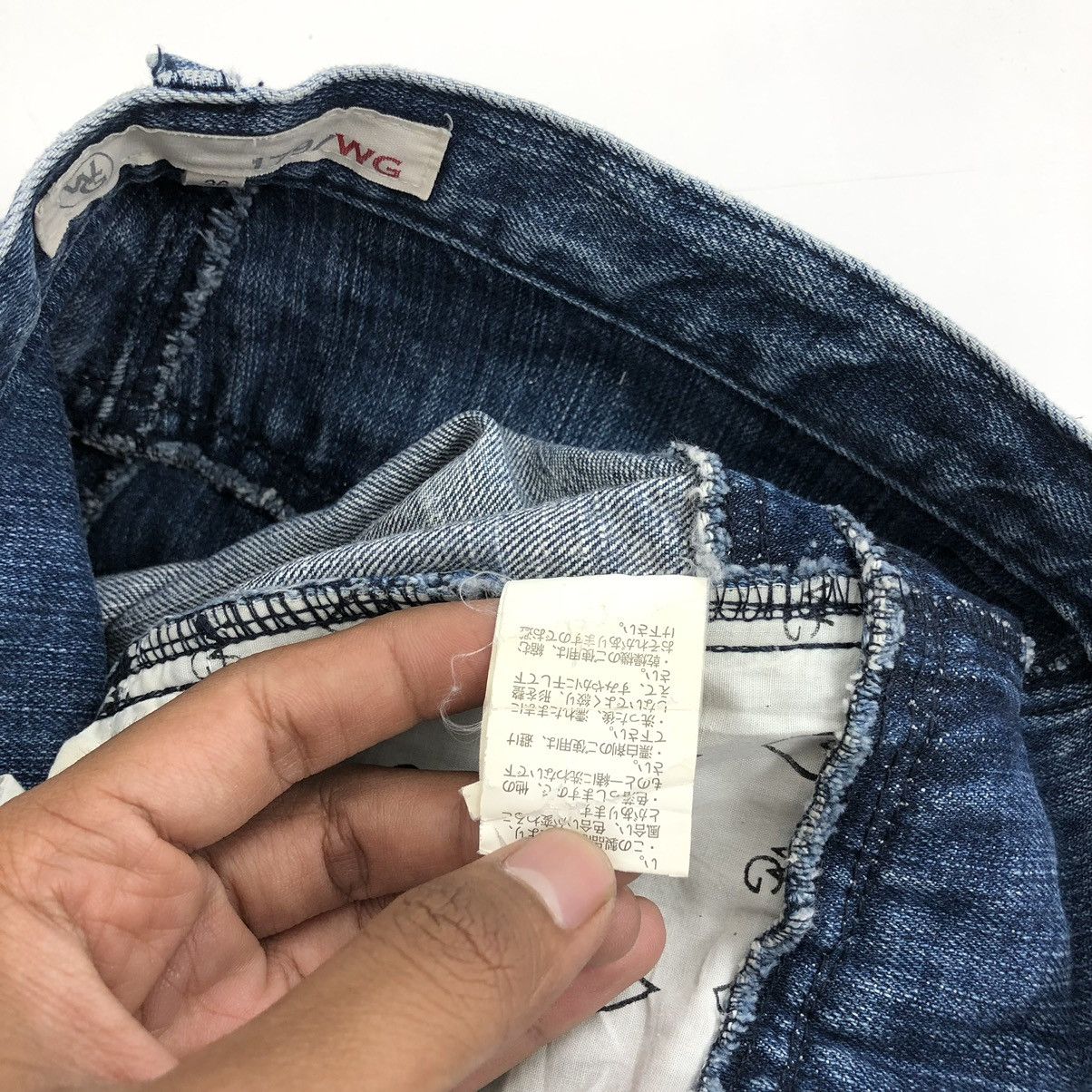If Six Was Nine × Japanese Brand × PPFM 179/WG Nicole Club Double Waist Blue Wash Jeans Size US 36 / EU 52 - 7 Thumbnail
