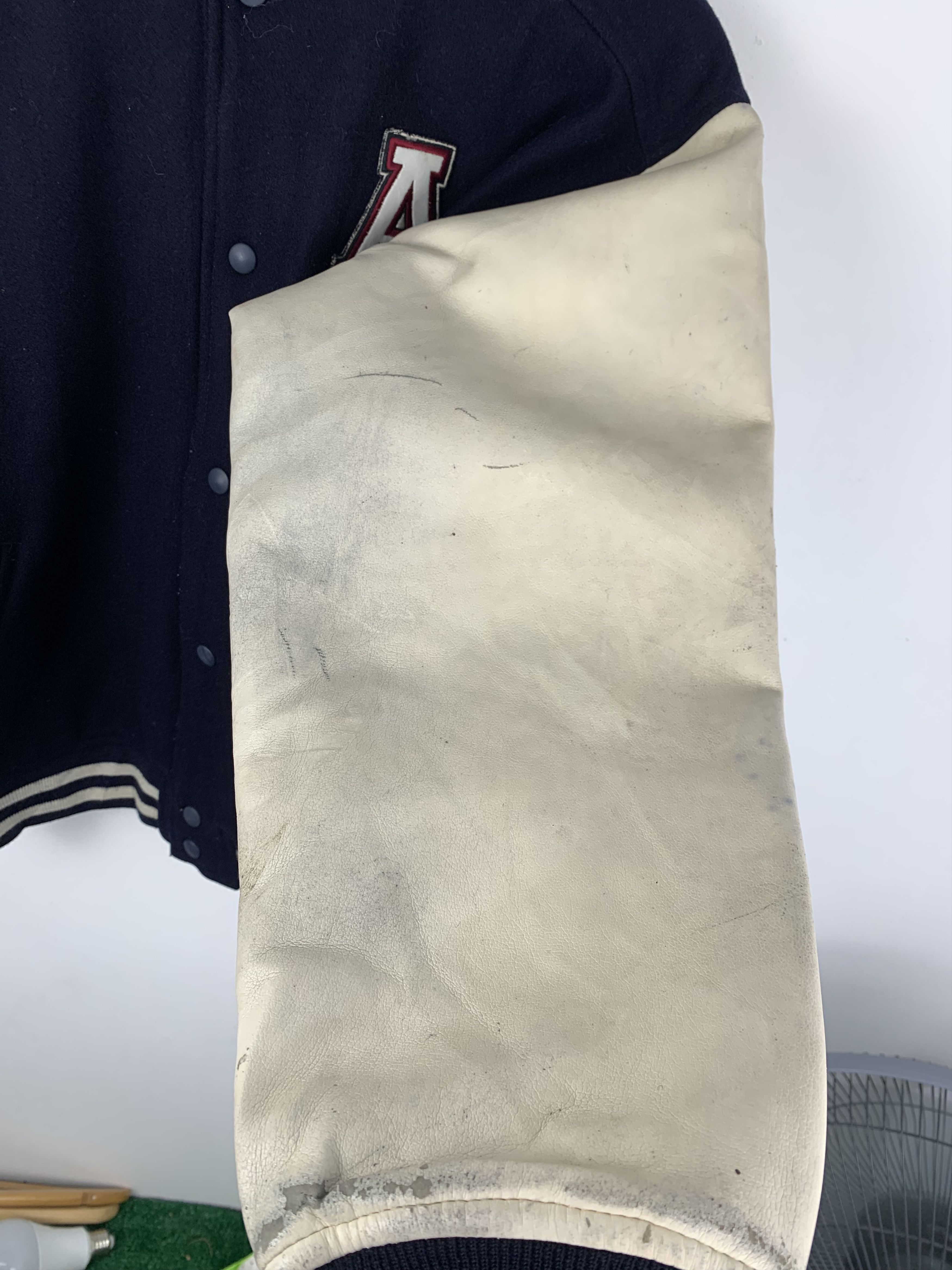 Arizona Jean Co. Vintage Arizona Sleeve Leather Varsity Jacket V0511 Size US L / EU 52-54 / 3 - 8 Thumbnail