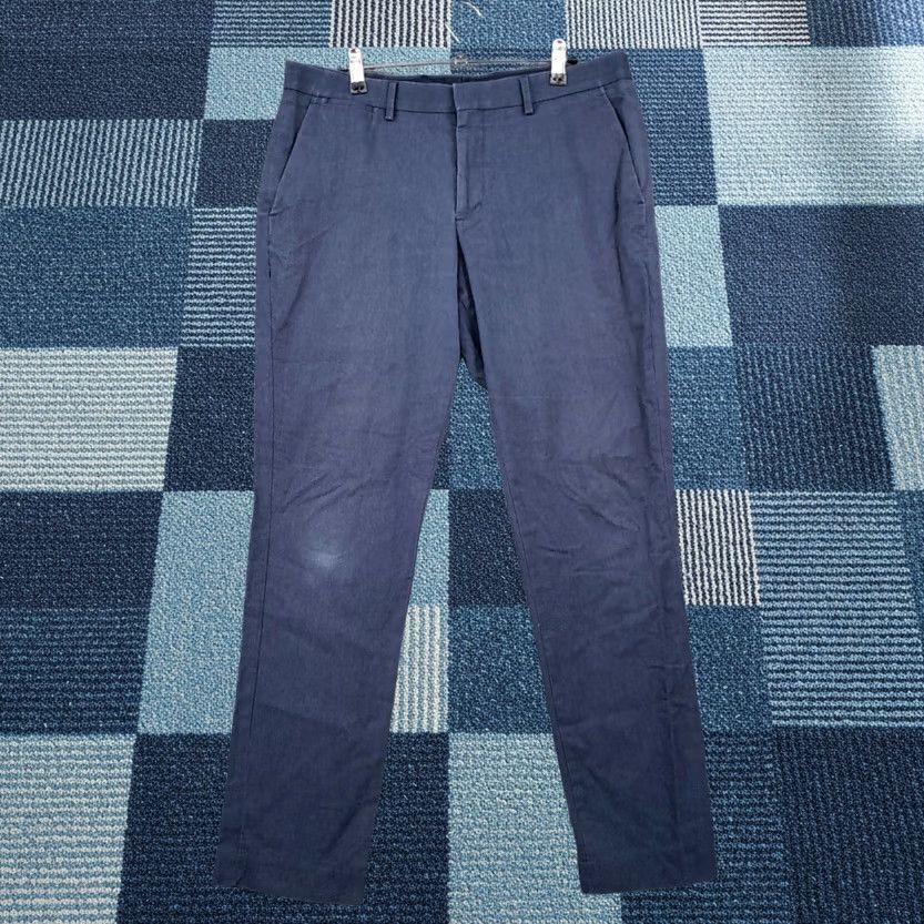 Express Express Pants Mens 32x30 Blue Innovator Mid Rise Dress Slacks Straight Stretch Size US 32 / EU 48 - 1 Thumbnail