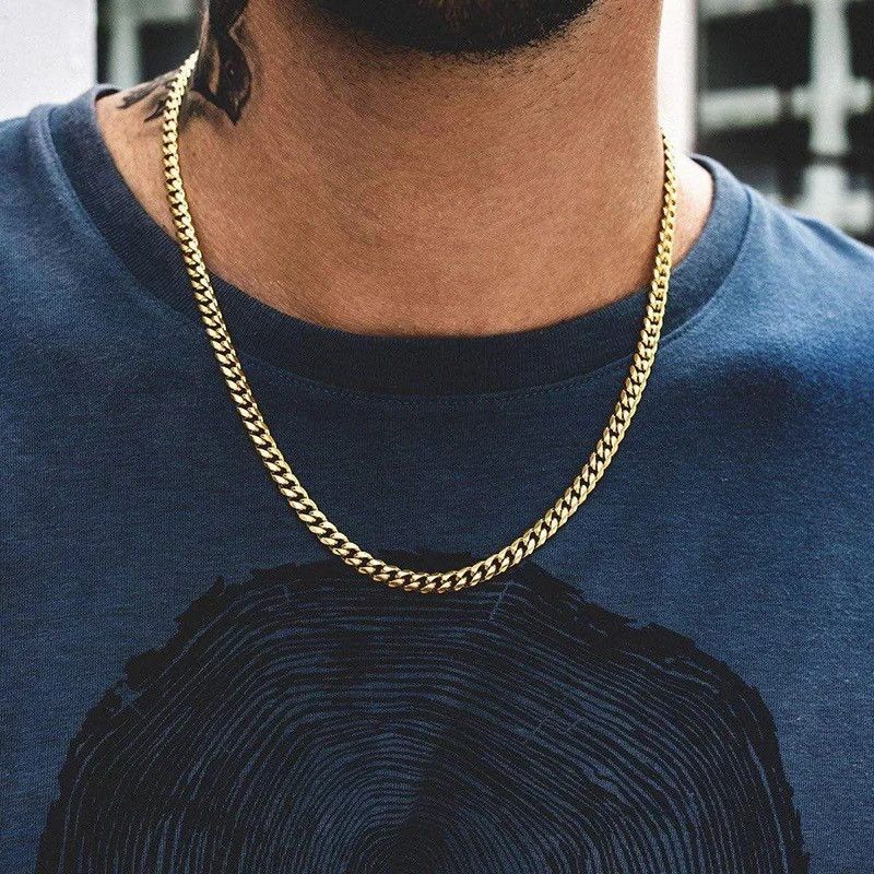 Jewelry Cuban Link Chain 5mm Necklace Size ONE SIZE - 1 Thumbnail