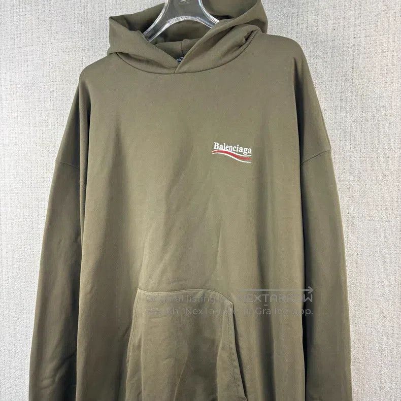 Balenciaga Balenciaga Letter Logo Print Hooded Long Sleeve Sweatshirt Size US XS / EU 42 / 0 - 2 Thumbnail