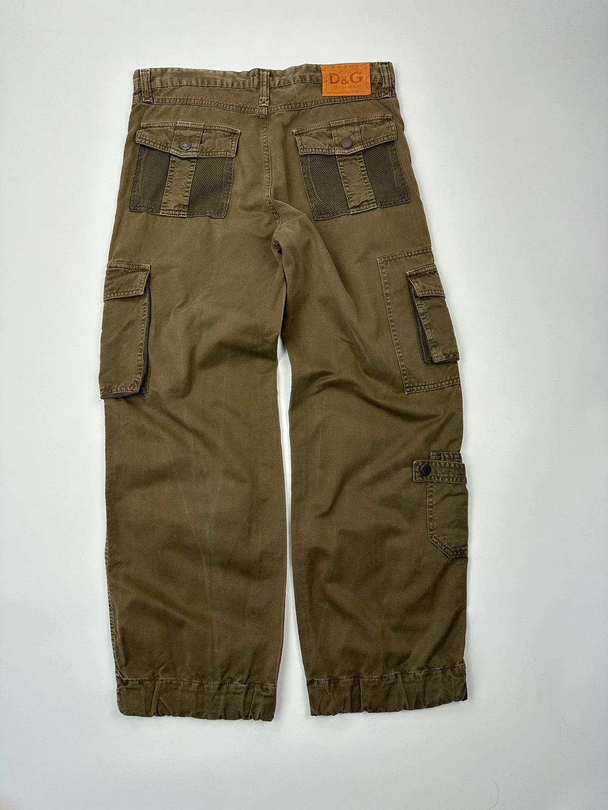 Dolce & Gabbana Dolce & Gabbana SS03 Cargo Mesh Khaki Baggy Pants Size 38" / US 16 / IT 52 - 4 Thumbnail