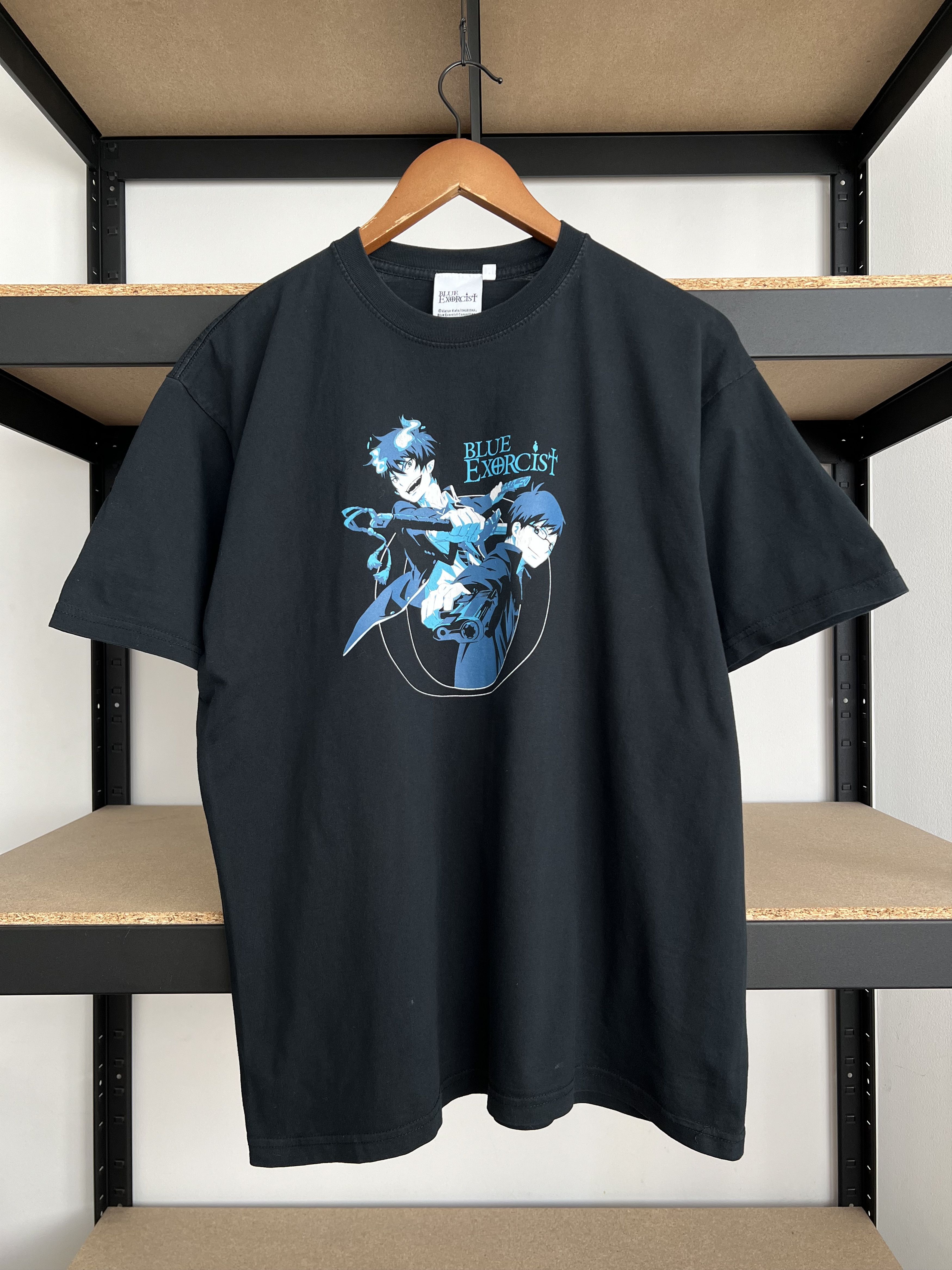 Anime Vintage 2000s Blue Exorcist Manga Anime Black T-shirt Size US M / EU 48-50 / 2 - 1 Thumbnail