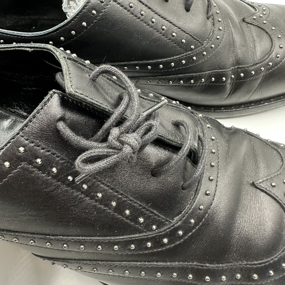 Saint Laurent Paris Saint Laurent Studded Oxford Shoes Size US 12.5 / EU 45-46 - 4 Thumbnail