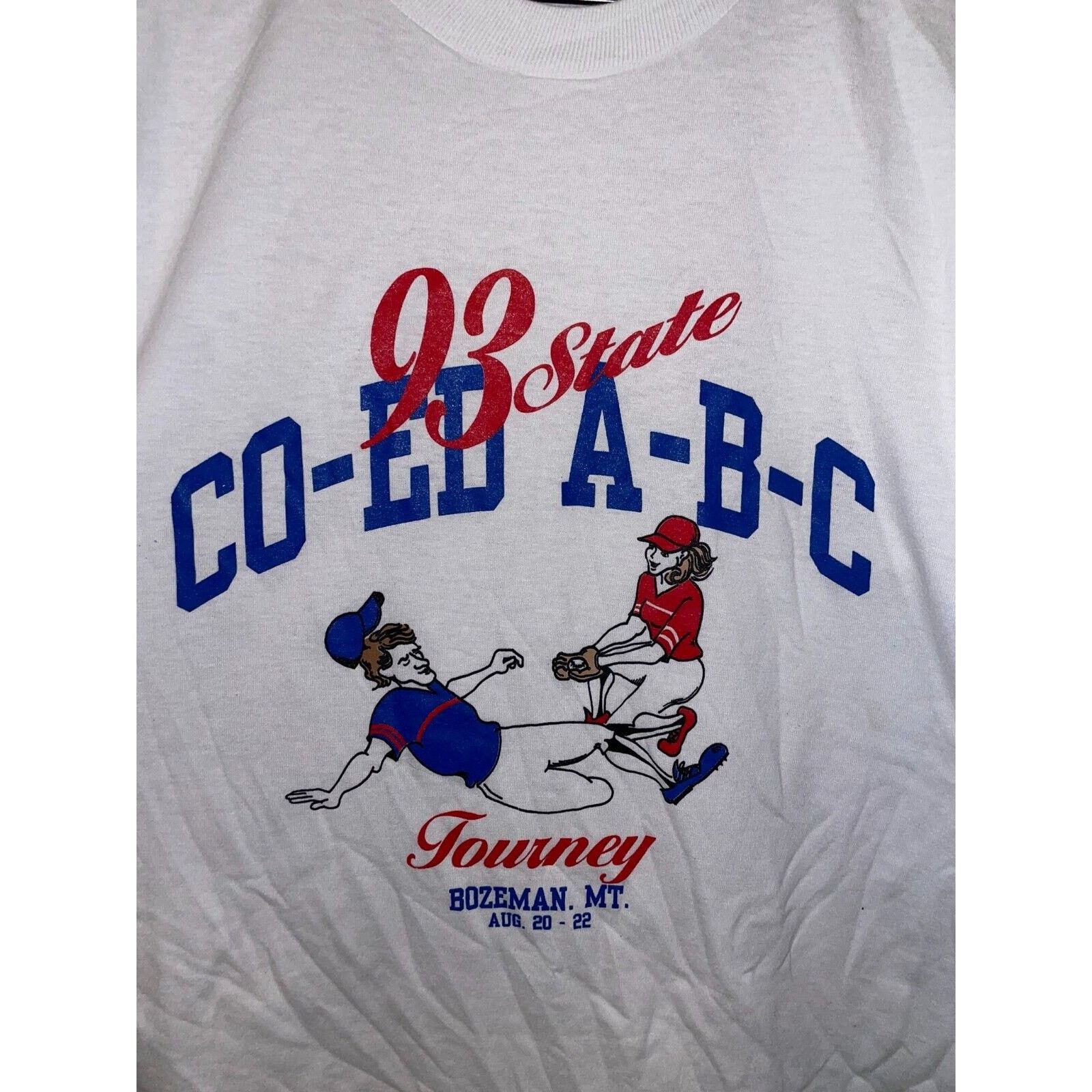 Jerzees Vintage CoEd Shirt Graphic ABC Tourney Graphic Tee VTG 90s L Size US L / EU 52-54 / 3 - 2 Thumbnail
