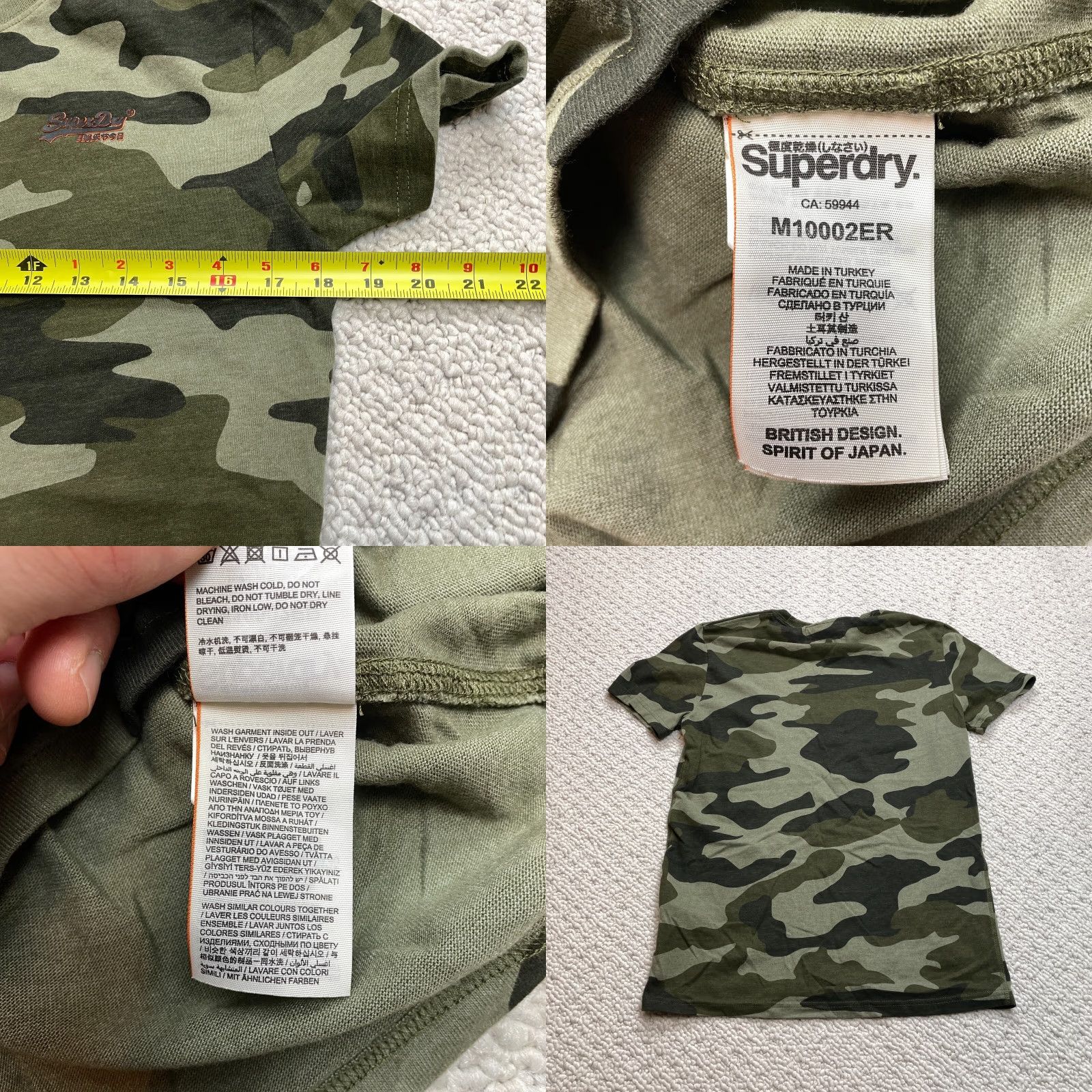 Superdry Superdry Shirt Mens Small Green Camouflage Short Sleeve The Orange Label Urban Crew Neck Japan Size US S / EU 44-46 / 1 - 8 Thumbnail