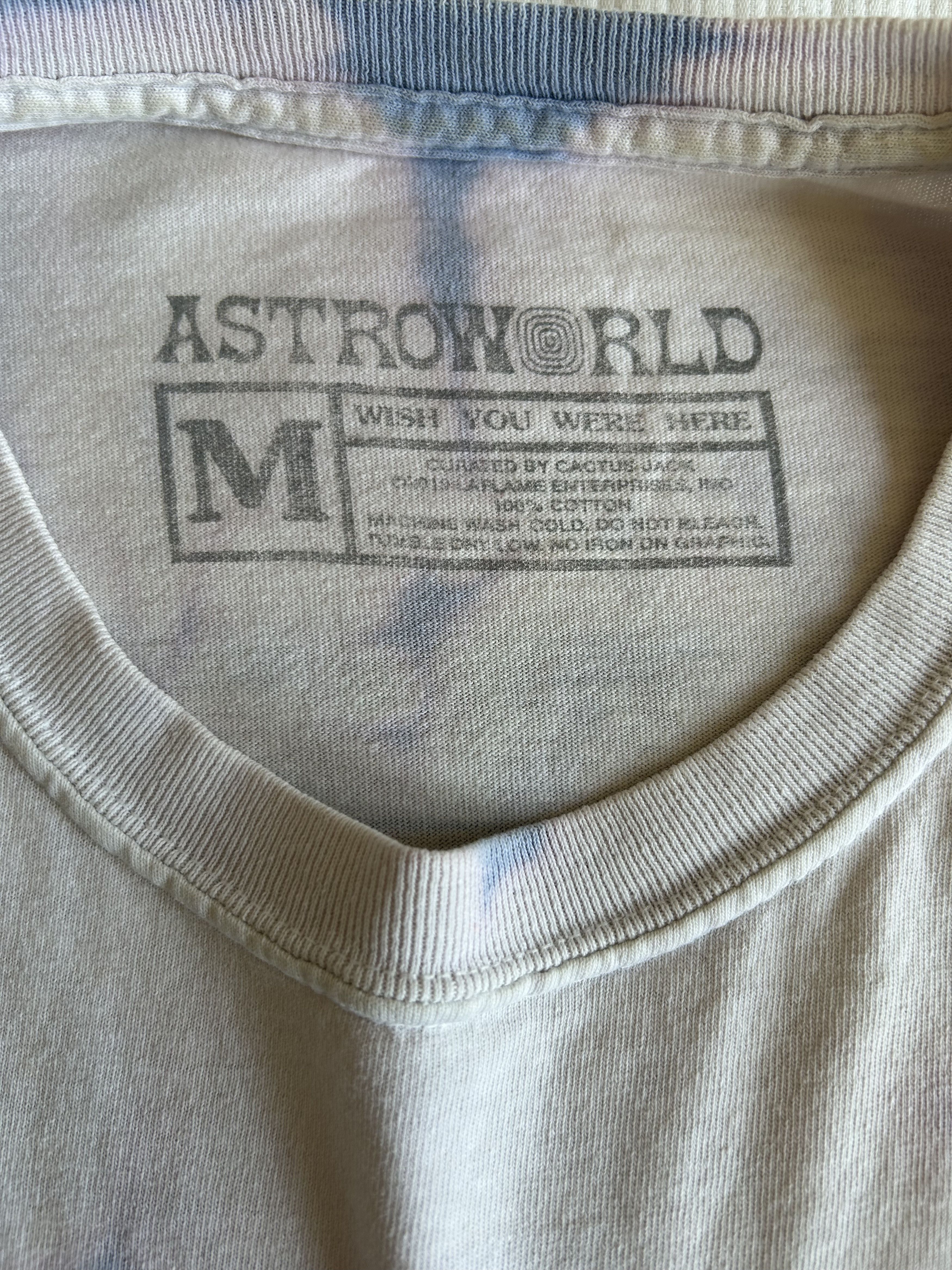 Travis Scott Travis Scott Astroworld Tour Astronaut Tie-Dye Tee Size US M / EU 48-50 / 2 - 3 Thumbnail