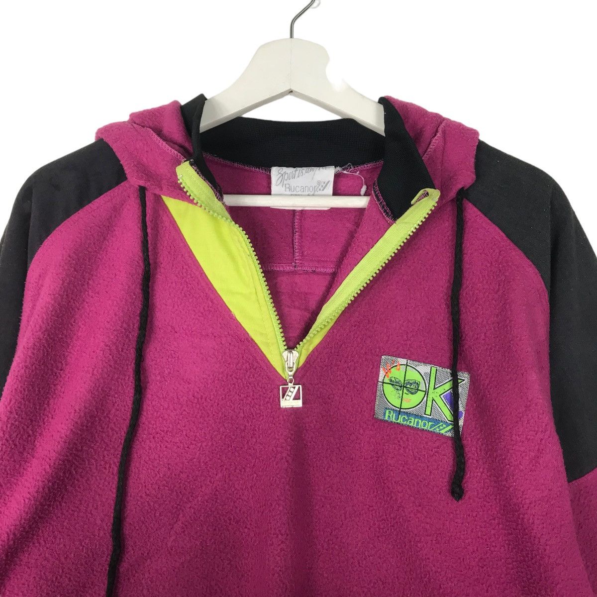 Art Comes First × Sports Specialties 🔥 1990s VINTAGE RUCANOR SPORTISAN ART FLEECE ANORAK HOODIE Size US L / EU 52-54 / 3 - 8 Thumbnail