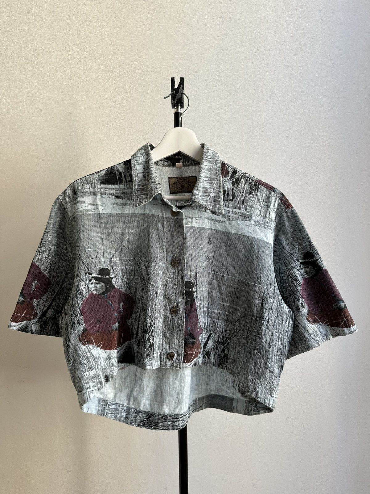 Emporio Armani Emporio Armani Vintage 80s Archive Japanese Style Crop-top Size M / US 6-8 / IT 42-44 - 2 Thumbnail