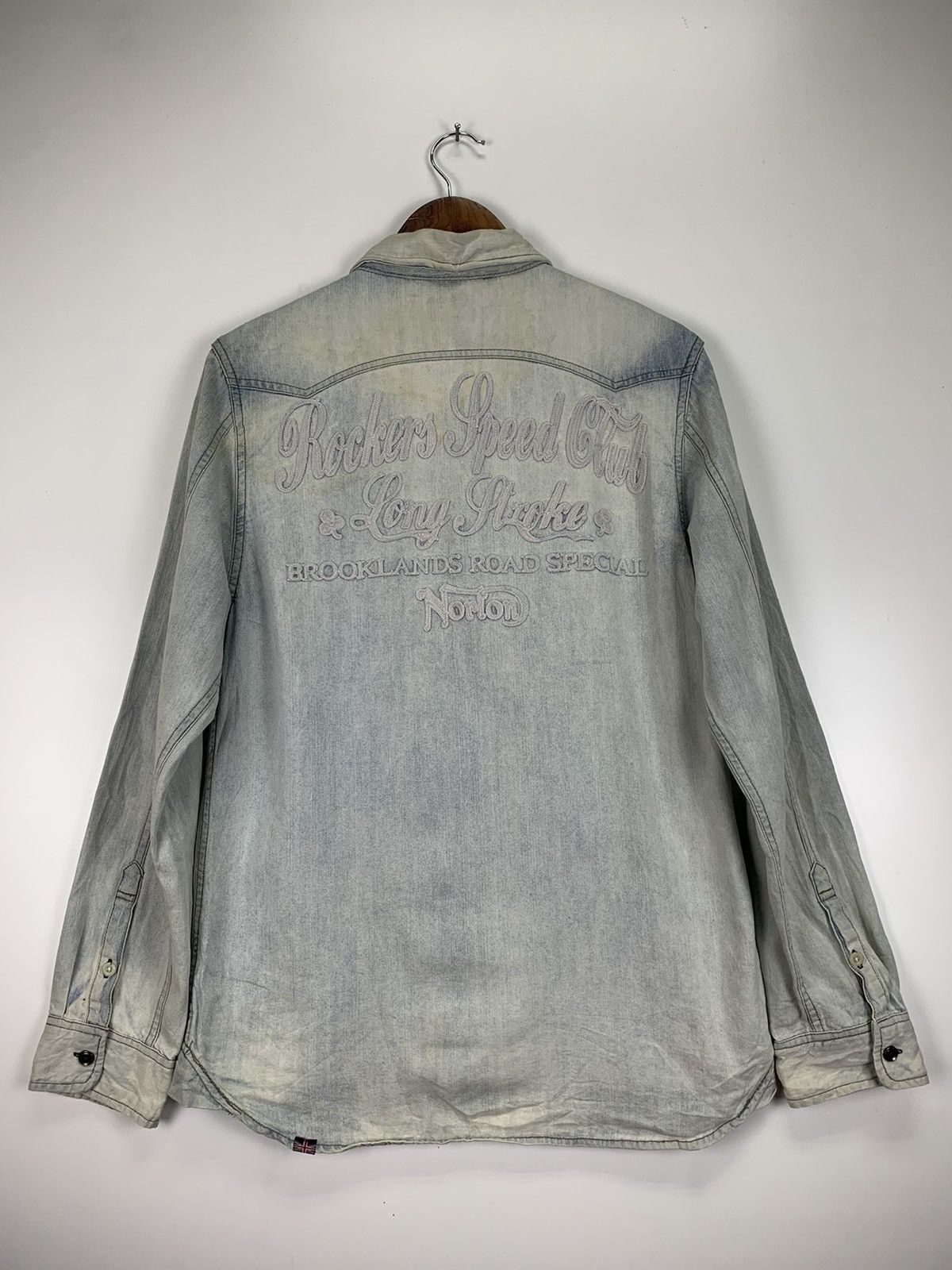Norton × Vintage Vintage Norton Motorcycle western shirt Size US L / EU 52-54 / 3 - 10 Thumbnail