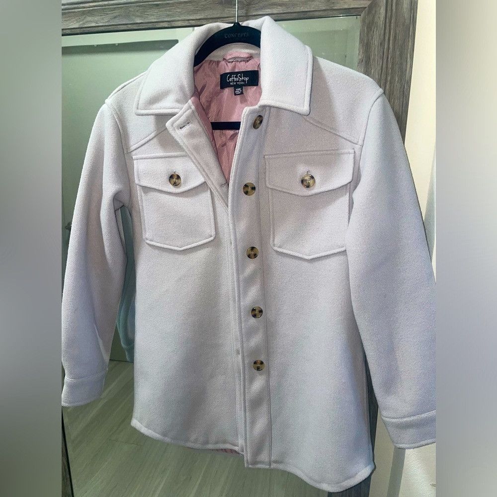 Other Coffee shop grey/light purple pea coat Size XXS / US 00 / IT 34 - 1 Thumbnail