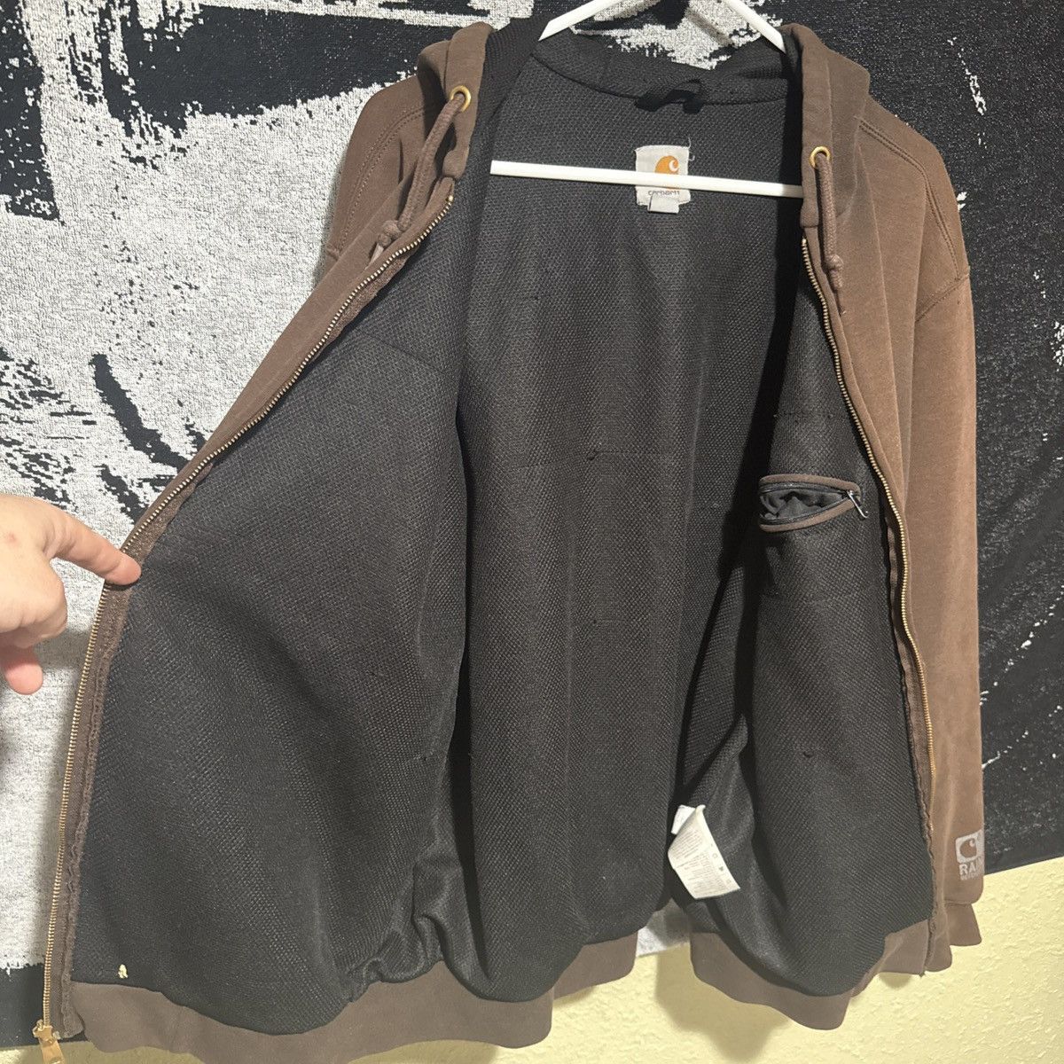 Carhartt Carhartt Y2K Faded Brown USA Made Hooded Utility Jacket Sz M Size US M / EU 48-50 / 2 - 5 Thumbnail
