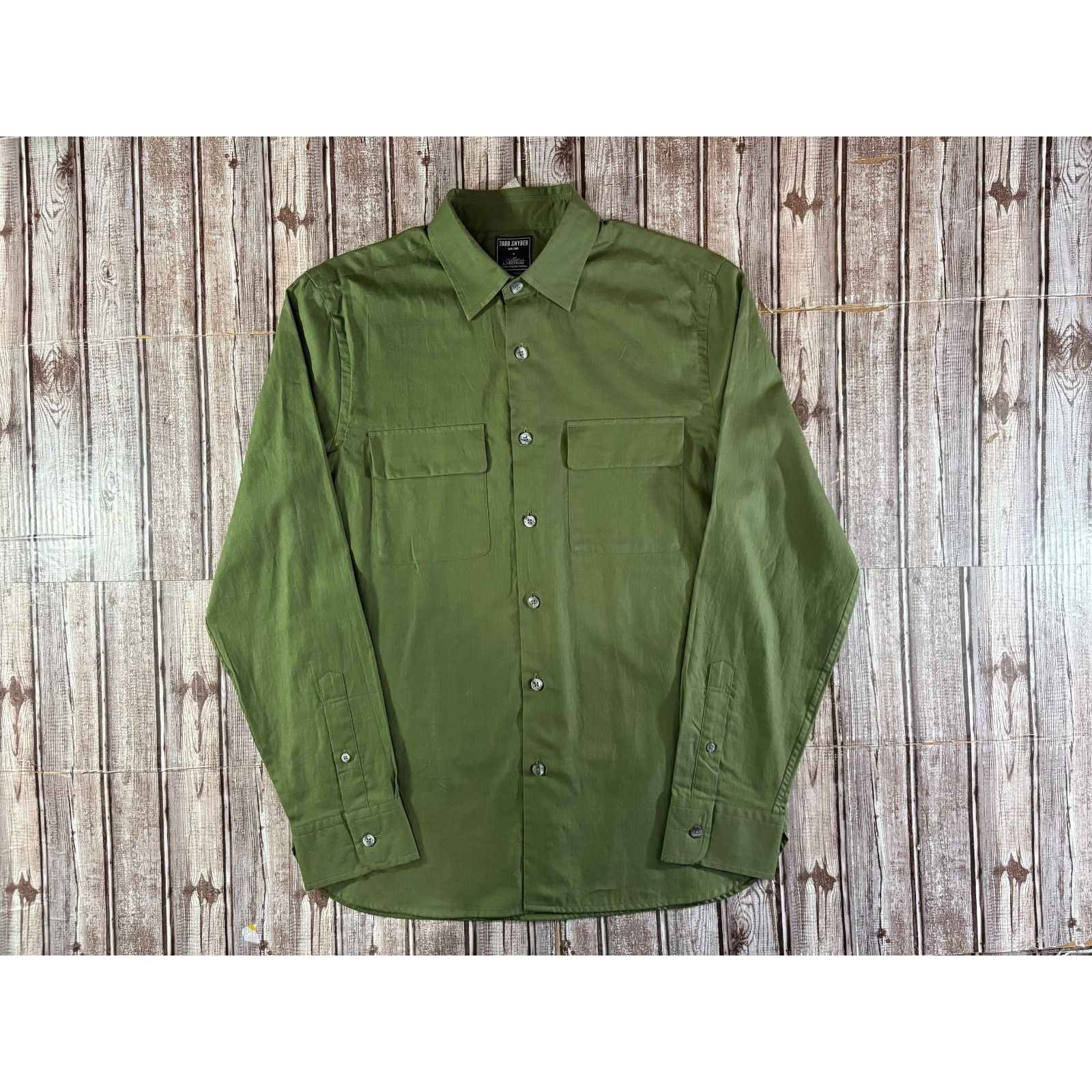 Todd Snyder TODD SNYDER X ALBINI Finest Italian Lightweight Shirt size M Size US M / EU 48-50 / 2 - 1 Thumbnail