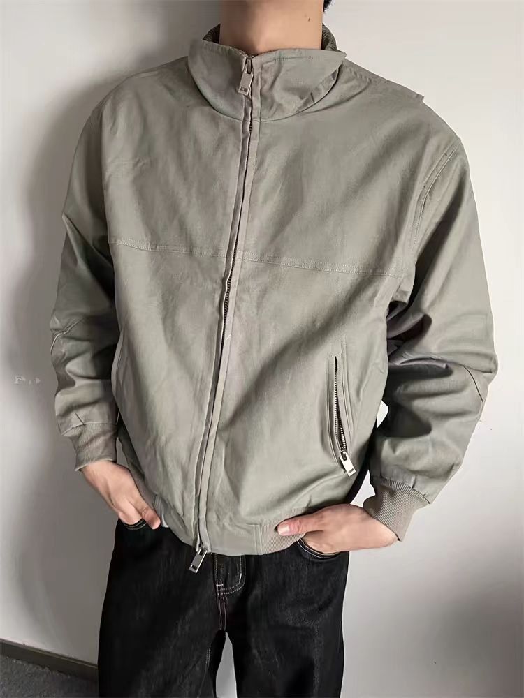 Japanese Brand × Vintage Double Zip Baseball Jacket Aviator Jacket Short Coat Size US M / EU 48-50 / 2 - 3 Thumbnail