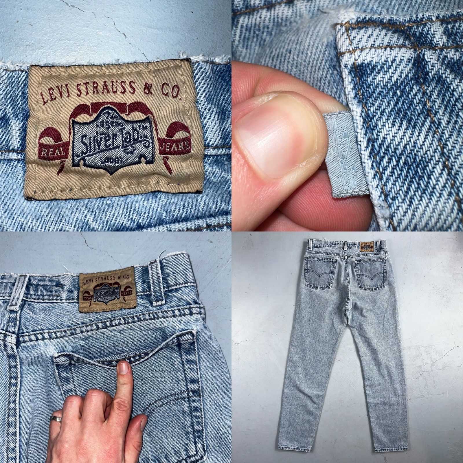 Levi's VINTAGE Levi's 525 Jeans USA Light Wash 525 Silver Tab Levi's 90s Skater Jeans 32x32 Mens Straight Button Size US 32 / EU 48 - 10 Thumbnail