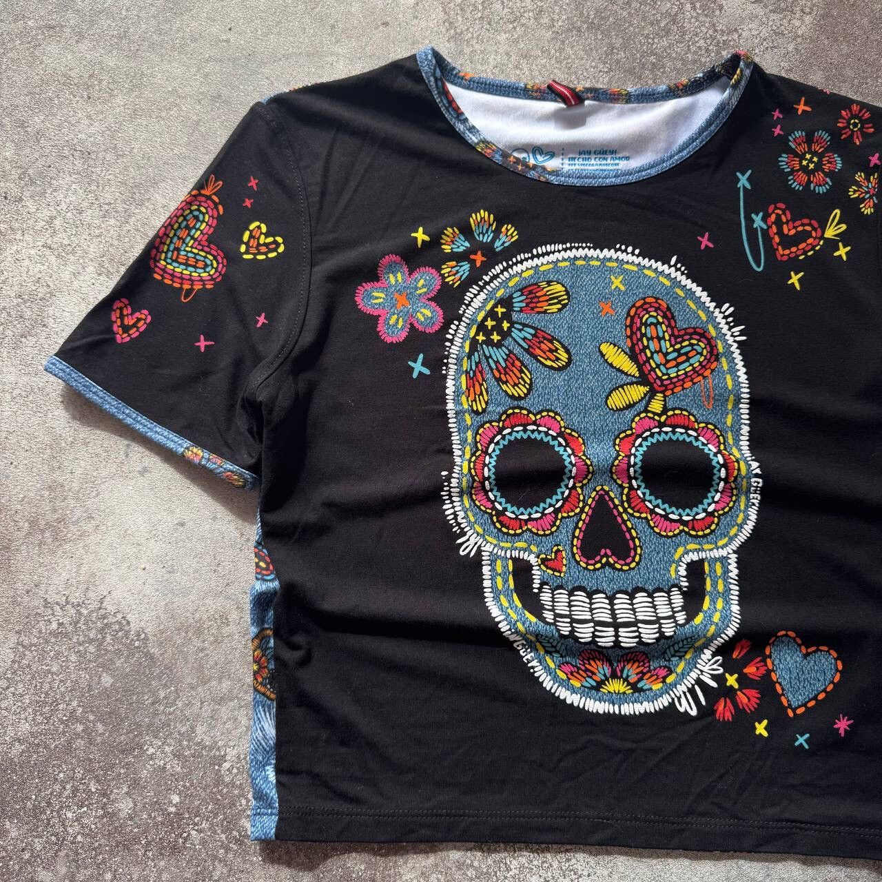 20471120 × Hysteric Glamour × Japanese Brand Y2K Mexico Style Cropped Baby Tee Size M / US 6-8 / IT 42-44 - 3 Thumbnail