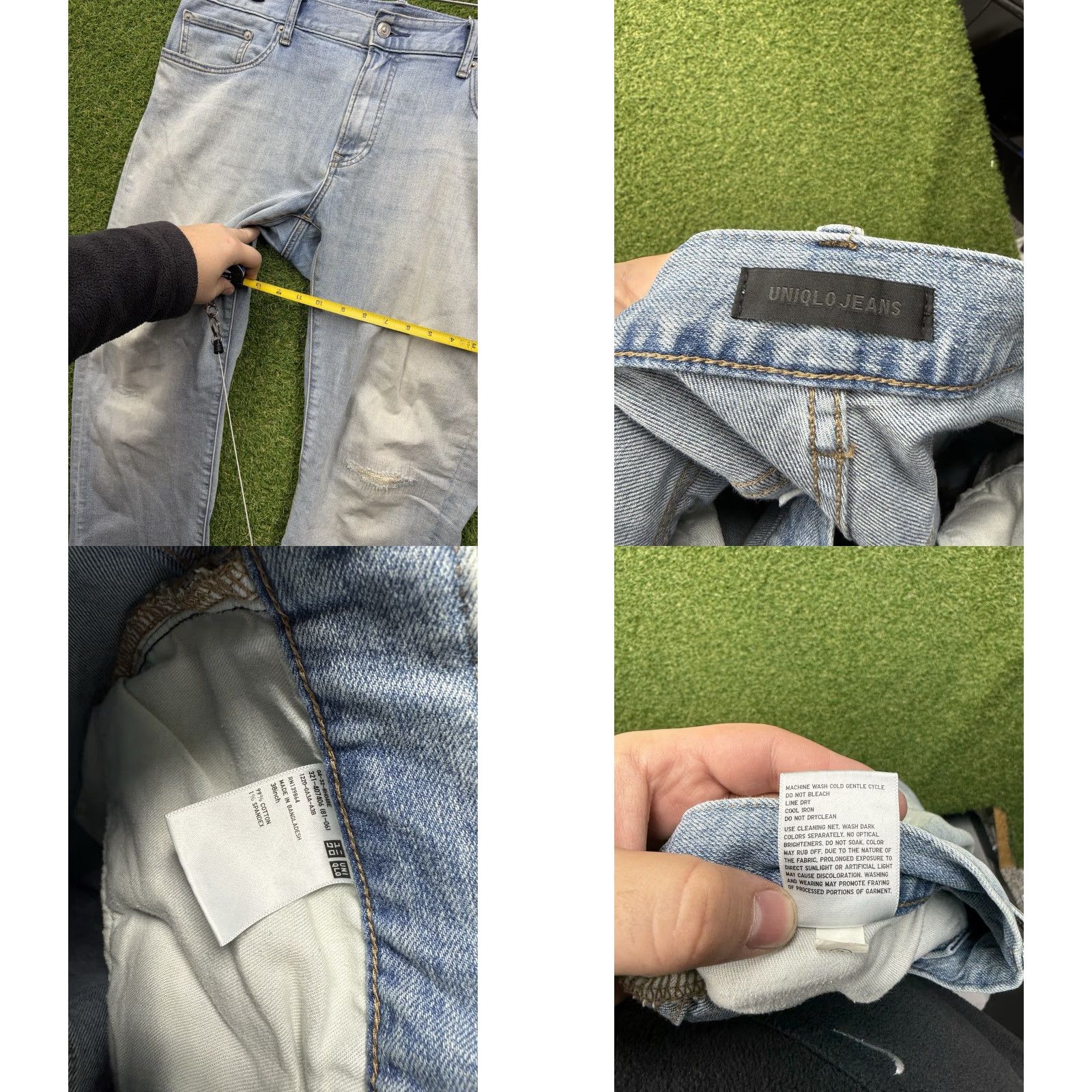 Uniqlo Uniqlo Jeans Mens 38 Relaxed Tapered Fit Blue Denim Light Wash 5-Pocket USA Logo Cowboy USA 1950s? Size US 38 / EU 54 - 8 Thumbnail