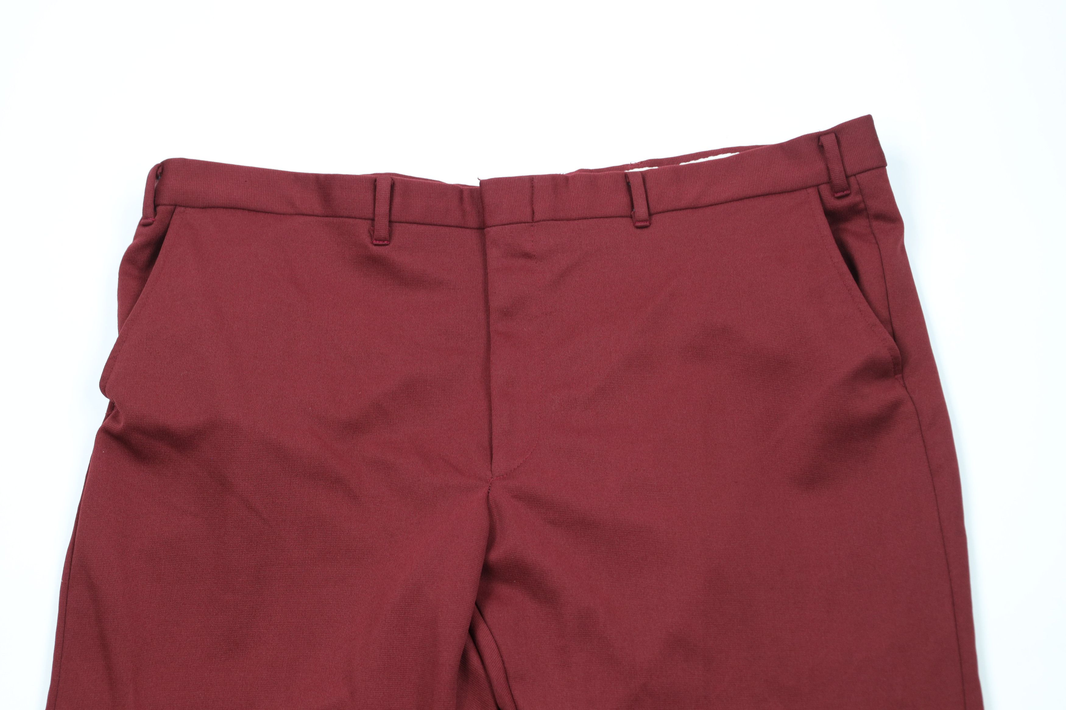 Vintage Vintage 70s Streetwear Bell Bottoms Chino Pants Red USA Size US 44 / EU 60 - 2 Thumbnail