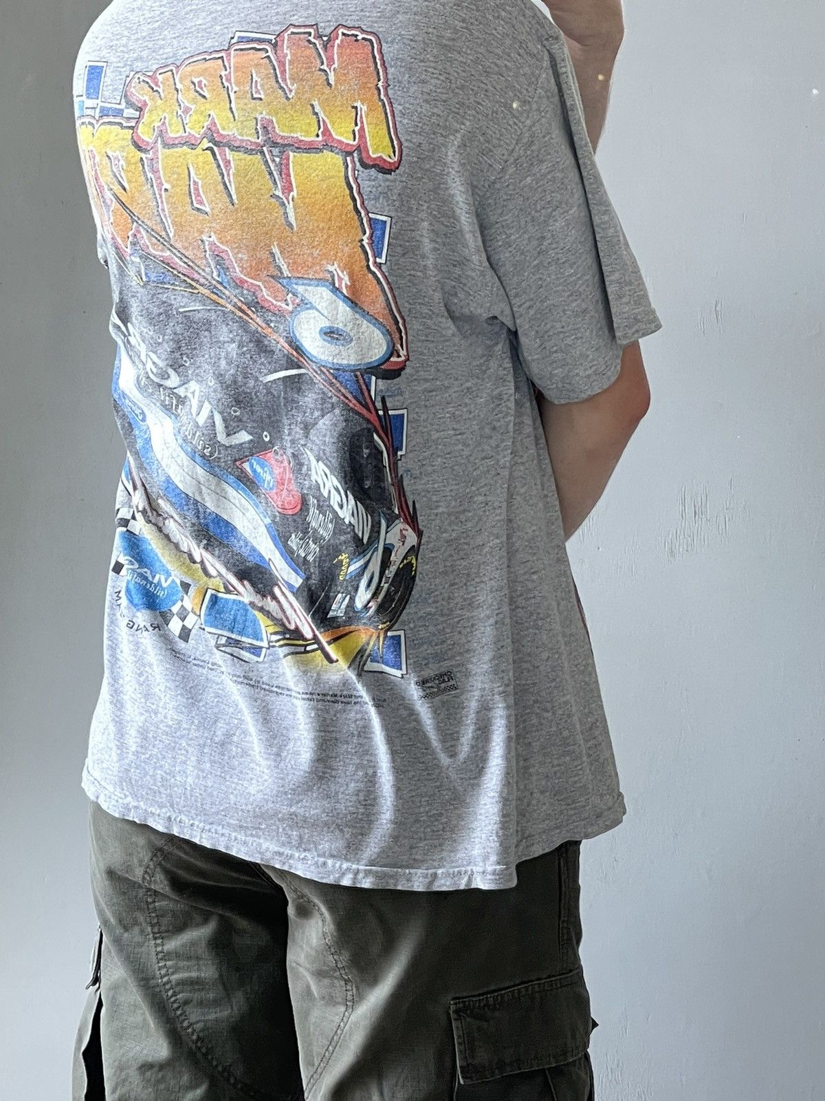 NASCAR 90s Viagra NASCAR Ford Racing Mark Martin Vintage Tee Shirt Size US XL / EU 56 / 4 - 10 Thumbnail