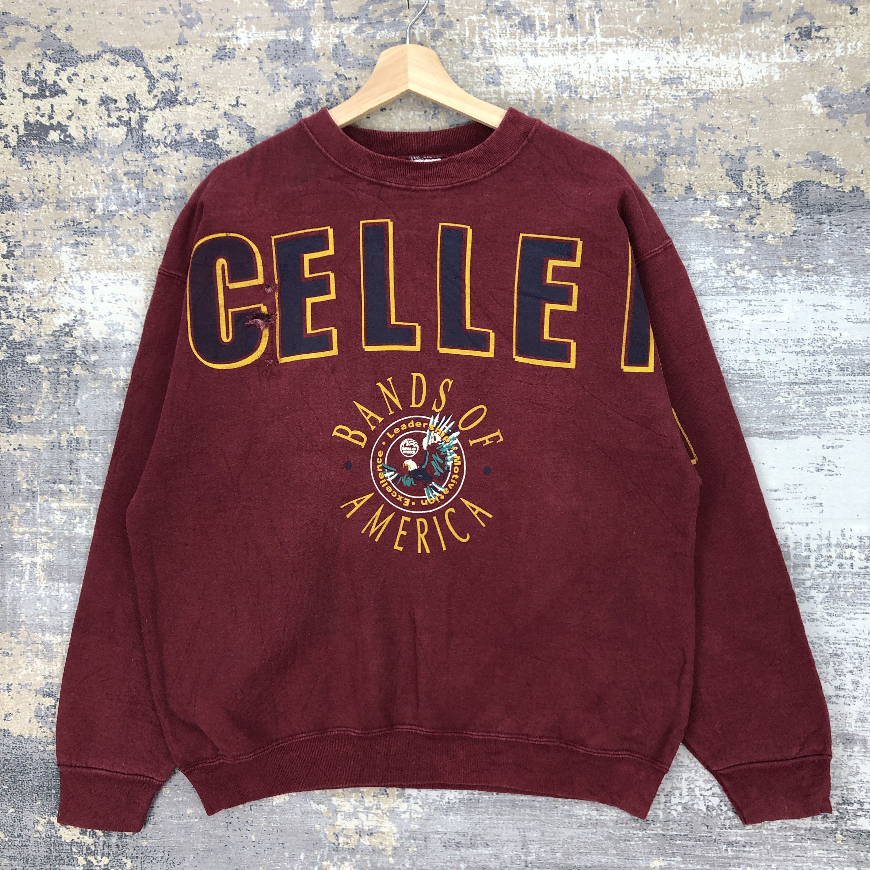 Vintage Vintage Excellence Sweater Band of America Sweatshirt Size US XL / EU 56 / 4 - 1 Thumbnail