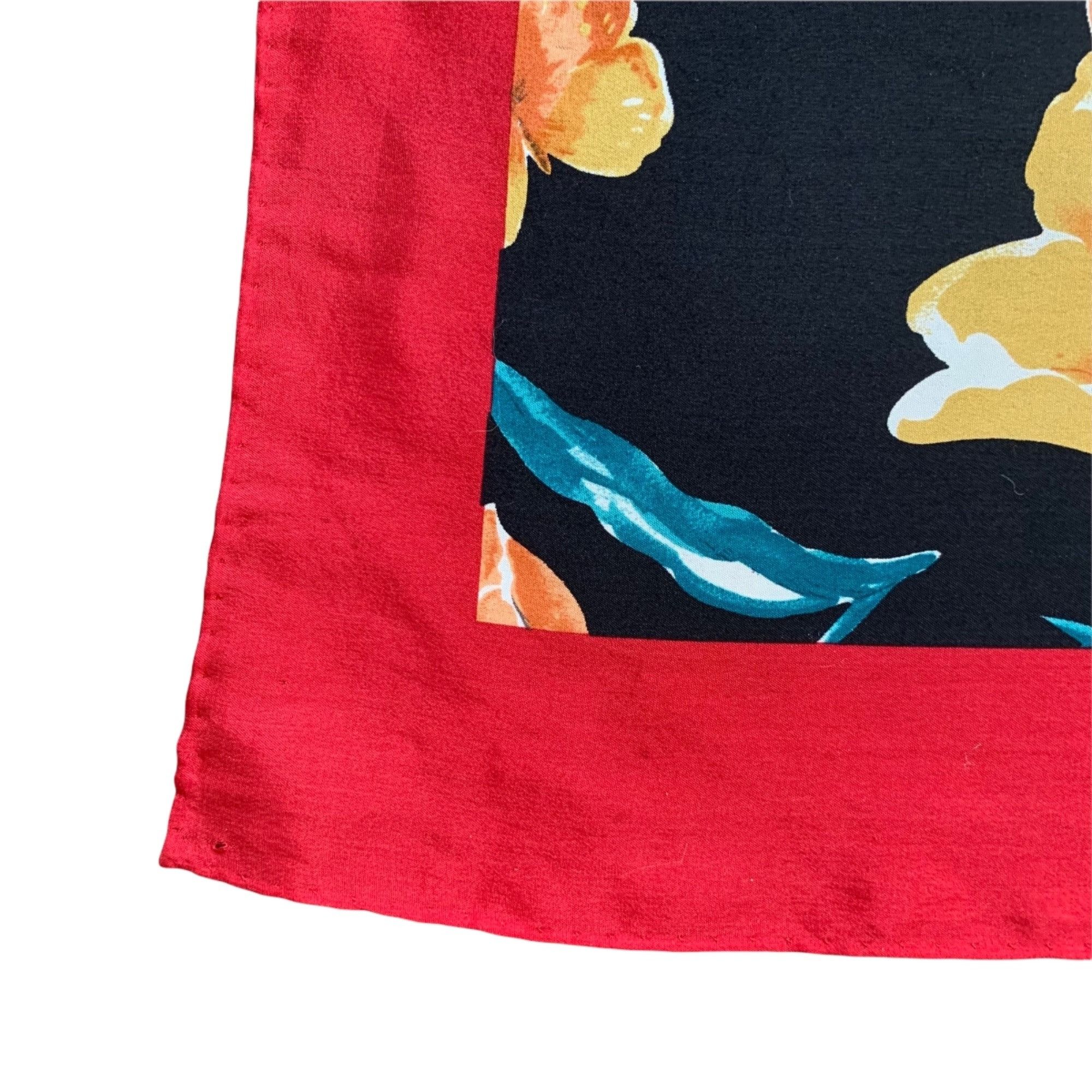 Hanae Mori Vintage Hanae Mori Floral Silk Scarf Size ONE SIZE - 3 Thumbnail