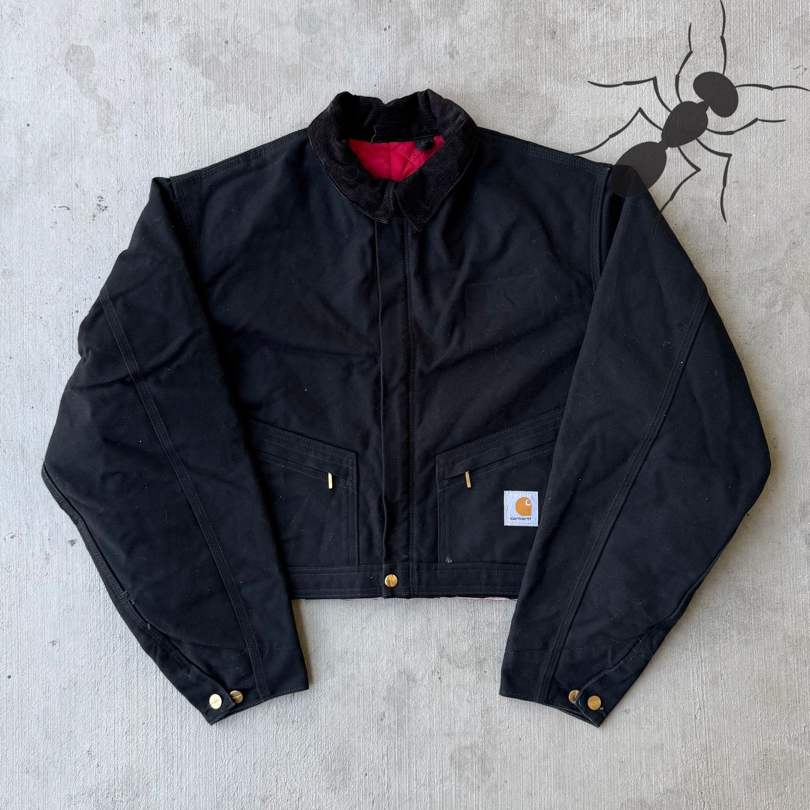 Carhartt × Vintage Carhartt black cropped Detroit style work wear jacket Size US L / EU 52-54 / 3 - 1 Thumbnail