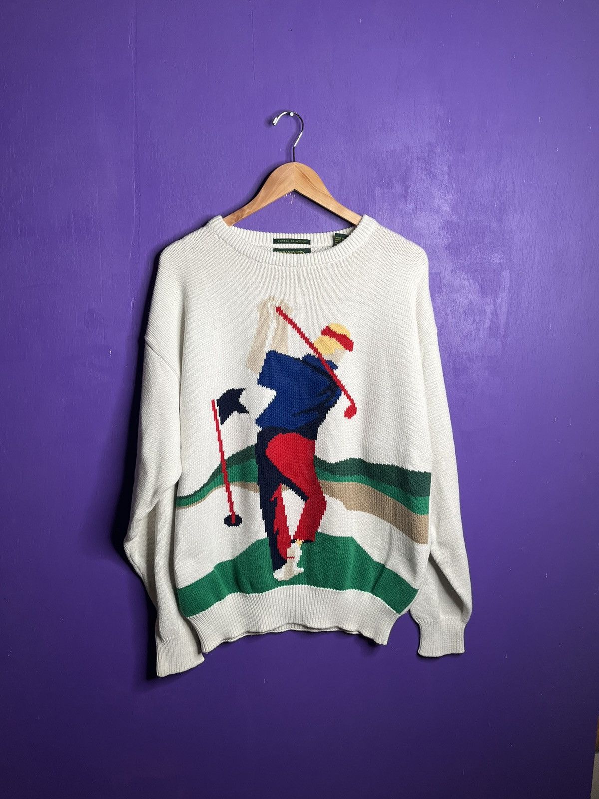 Vintage Vintage 90s Embassy row golf course sweater Size US XL / EU 56 / 4 - 1 Thumbnail