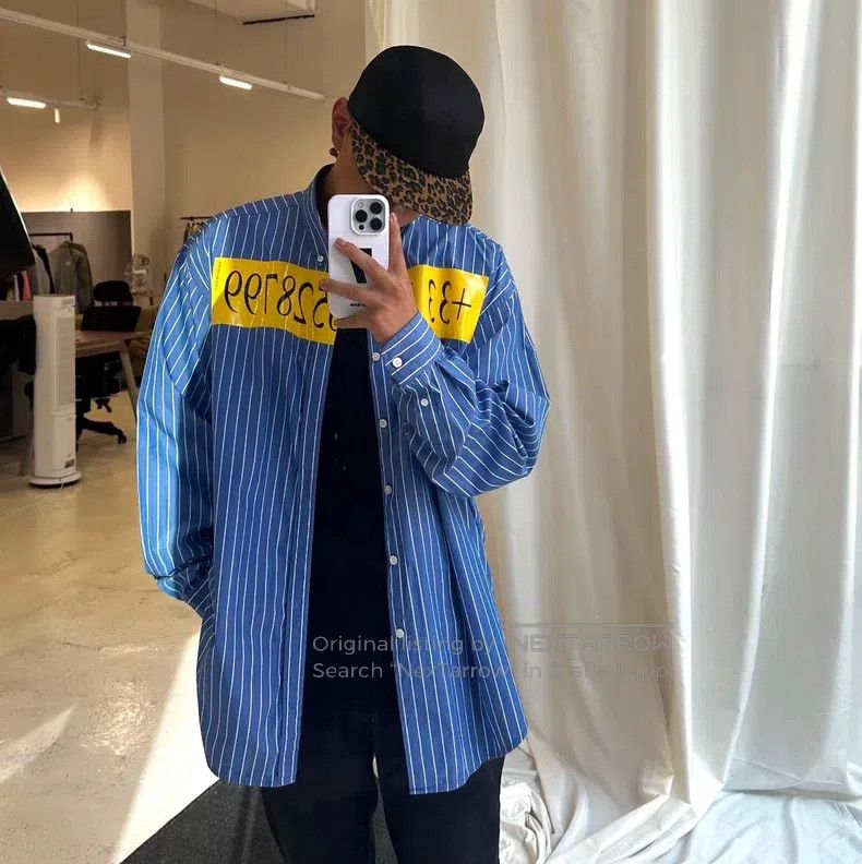Balenciaga Balenciaga Color Blocked Striped Digital Print Logo Cotton Size XS / US 0-2 / IT 36-38 - 7 Thumbnail