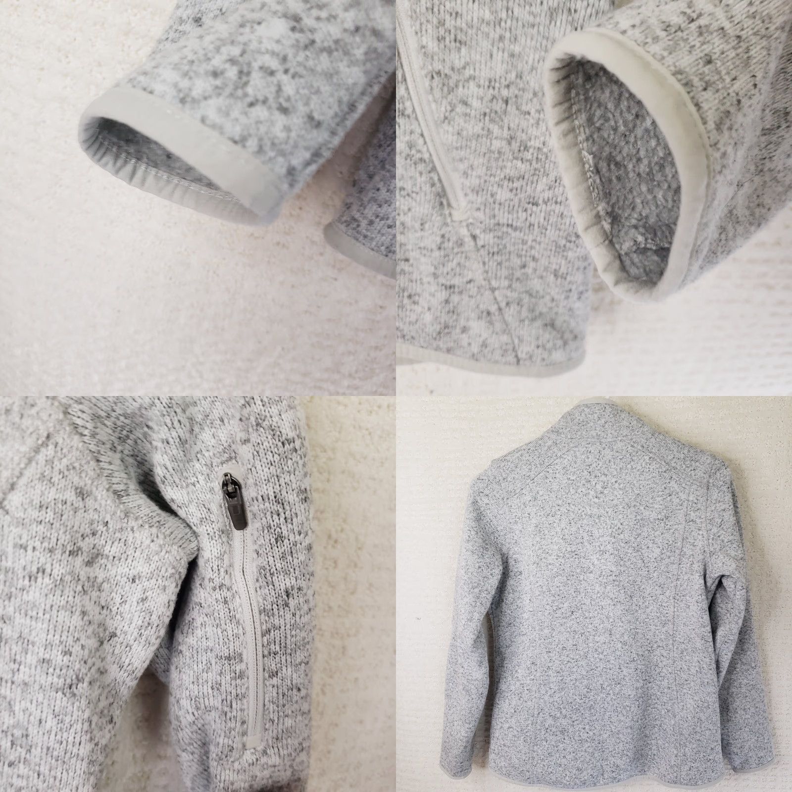Vintage LL Bean Better Sweater Jacket Gray Heathered Full Zip Women's XS Petite Mock Neck Zip Casual Outdoors 90s? Size XS / US 0-2 / IT 36-38 - 8 Thumbnail