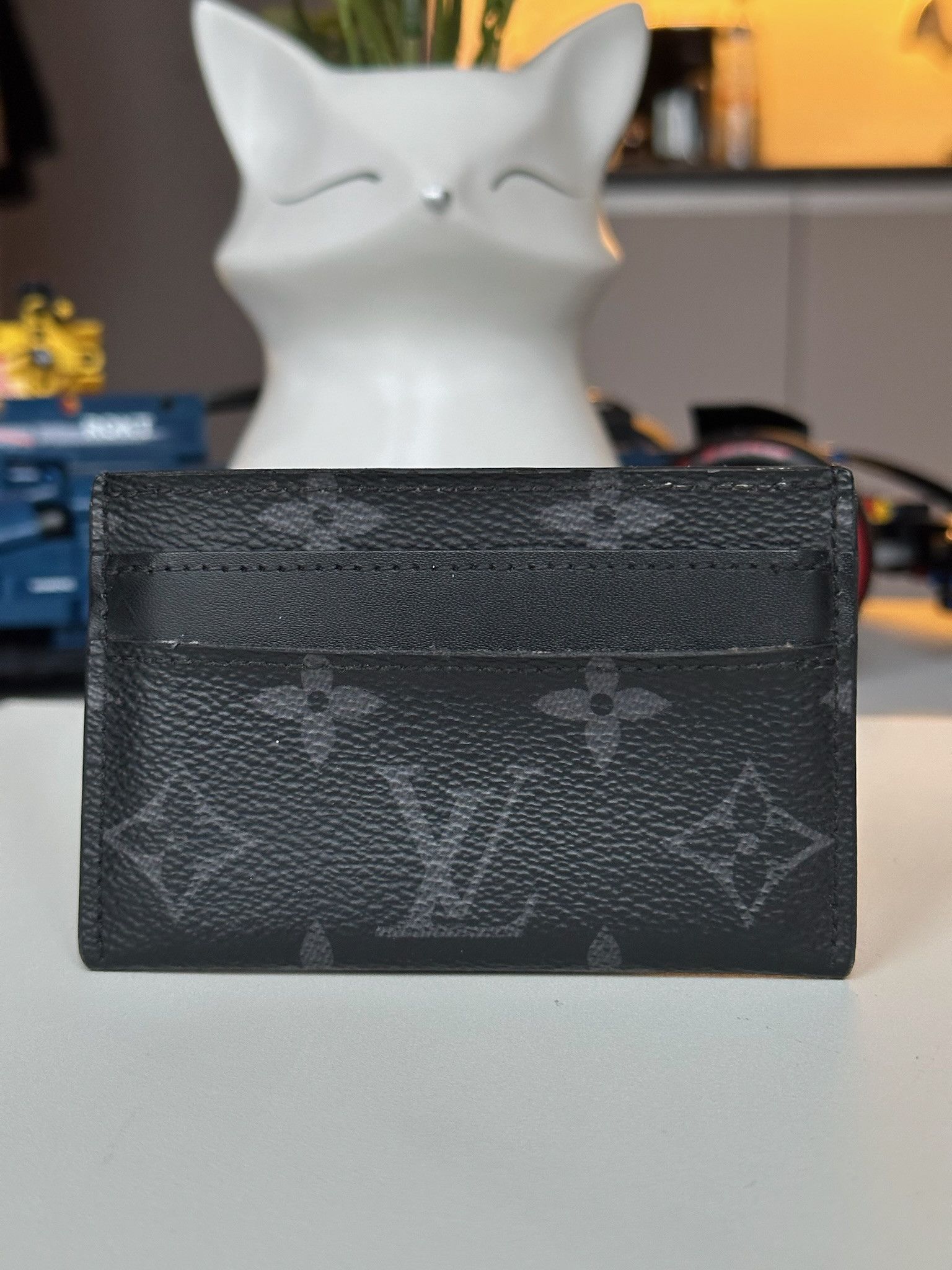 Louis Vuitton Louis Vuitton Card Holder Wallet LV Monogram Eclipse Black Size ONE SIZE - 1 Thumbnail