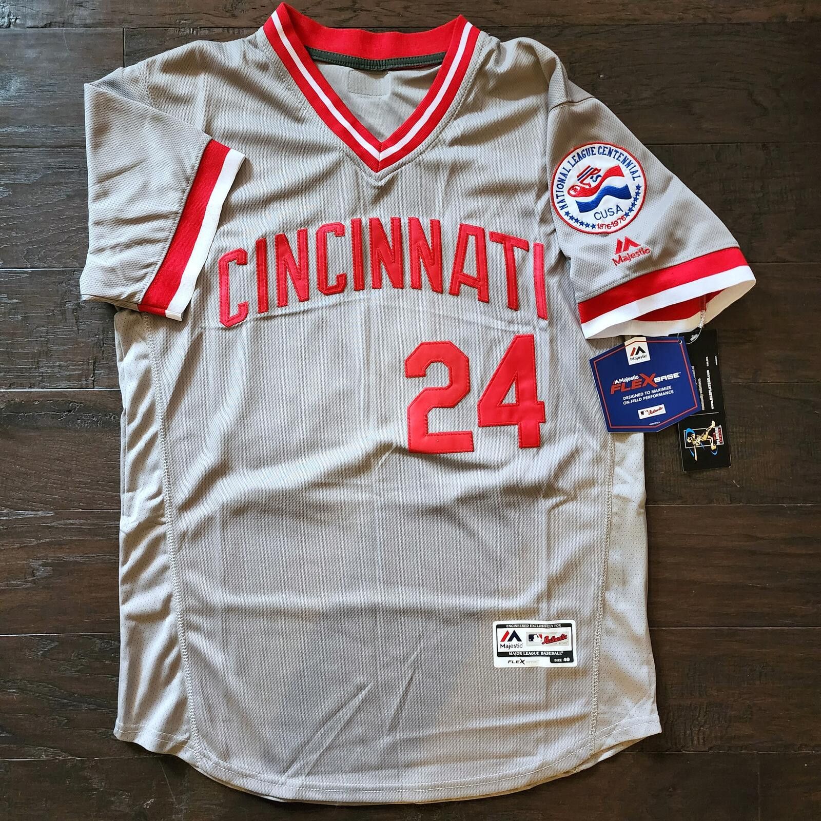 Majestic Tony Perez #24 Cincinnati Reds Majestic jersey Size 40 NWT Size US M / EU 48-50 / 2 - 6 Thumbnail