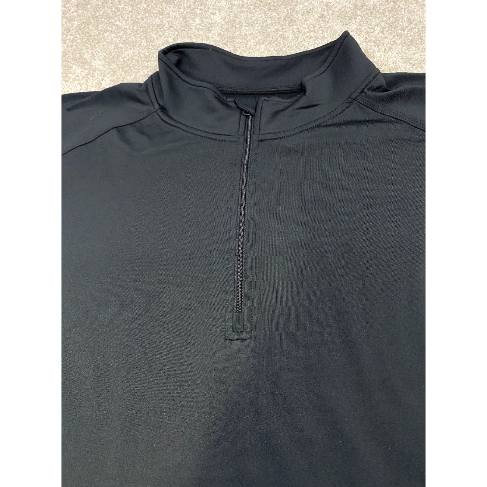 Vintage VINTAGE Sport-Tek ST850 Sport-Wick Long Sleeve Stretch Half Zip Pullover Mens 3XL Black Size US XXL / EU 58 / 5 - 4 Thumbnail