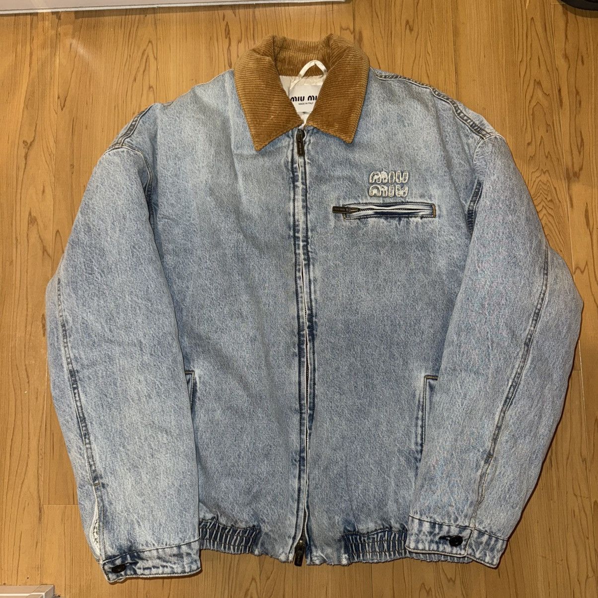 Miu Miu MIU MIU 2024FW Velvet Corduroy Collar Denim Jacket Size US M / EU 48-50 / 2 - 15 Thumbnail