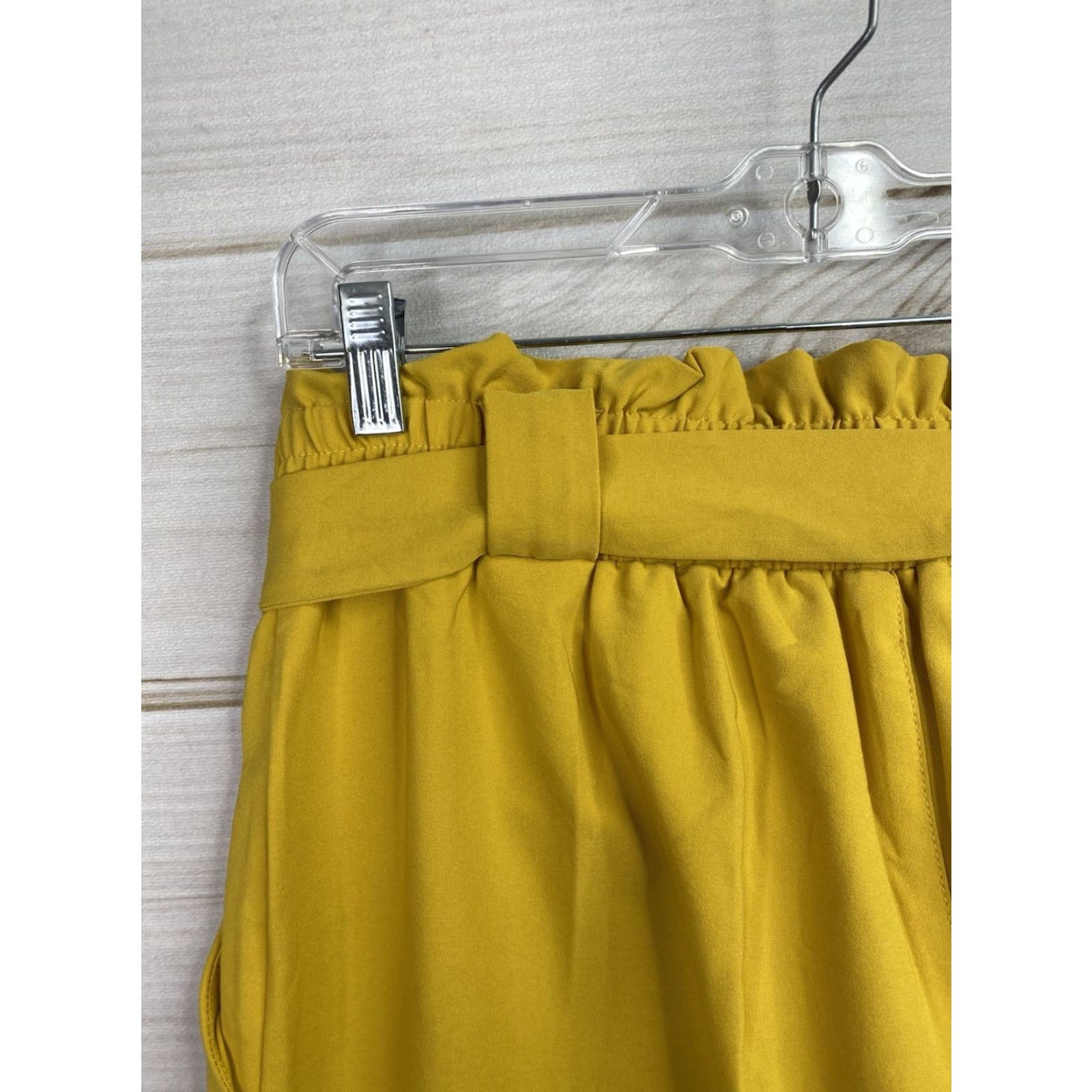 Vintage Grace Karin Pants Women XL Gold High Waist Casual Pencil Bow Ruffle Belt Tapered Paperbag Size 40" / US 18 - 7 Thumbnail