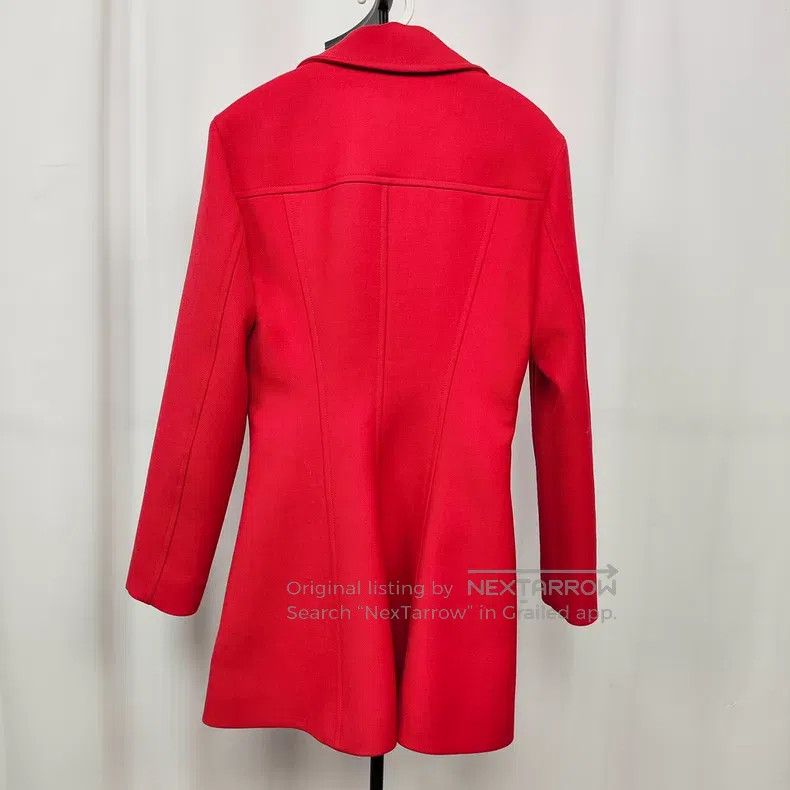 Louis Vuitton Louis Vuitton Long coat with red single-breasted pockets c Size XXS / US 00 / IT 34 - 2 Thumbnail