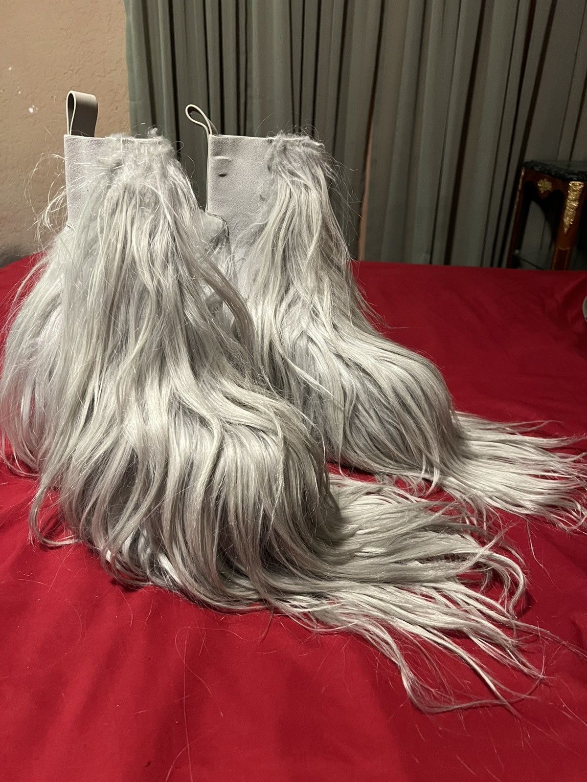 Rick Owens Rick Owens Long Goat Fur Kiss Heels Size US 11 / EU 44 - 1 Thumbnail