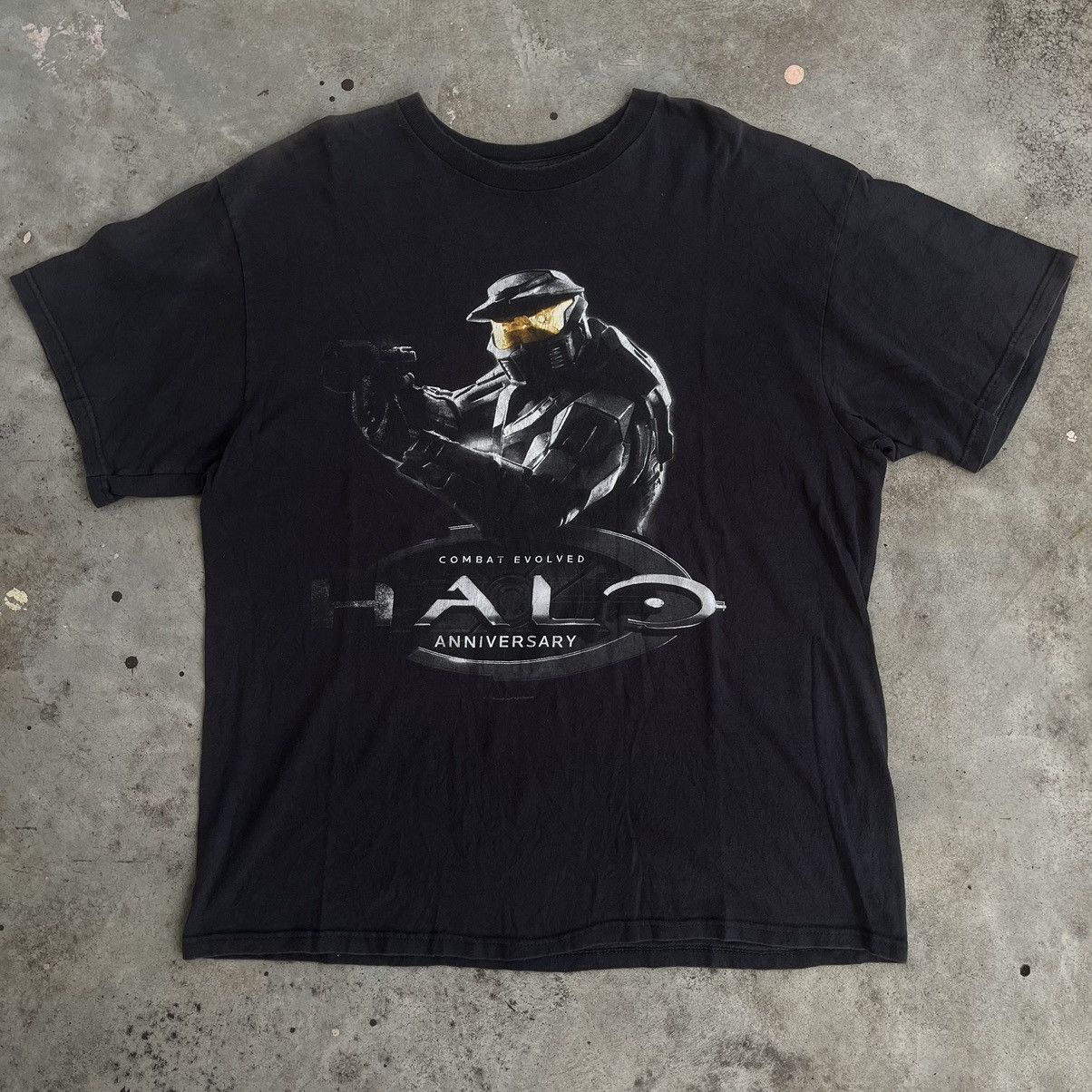 Nintendo × Playstation Halo 2011 Combat Evolved Anniversary Xbox Game Promo Tee Size US XL / EU 56 / 4 - 2 Thumbnail
