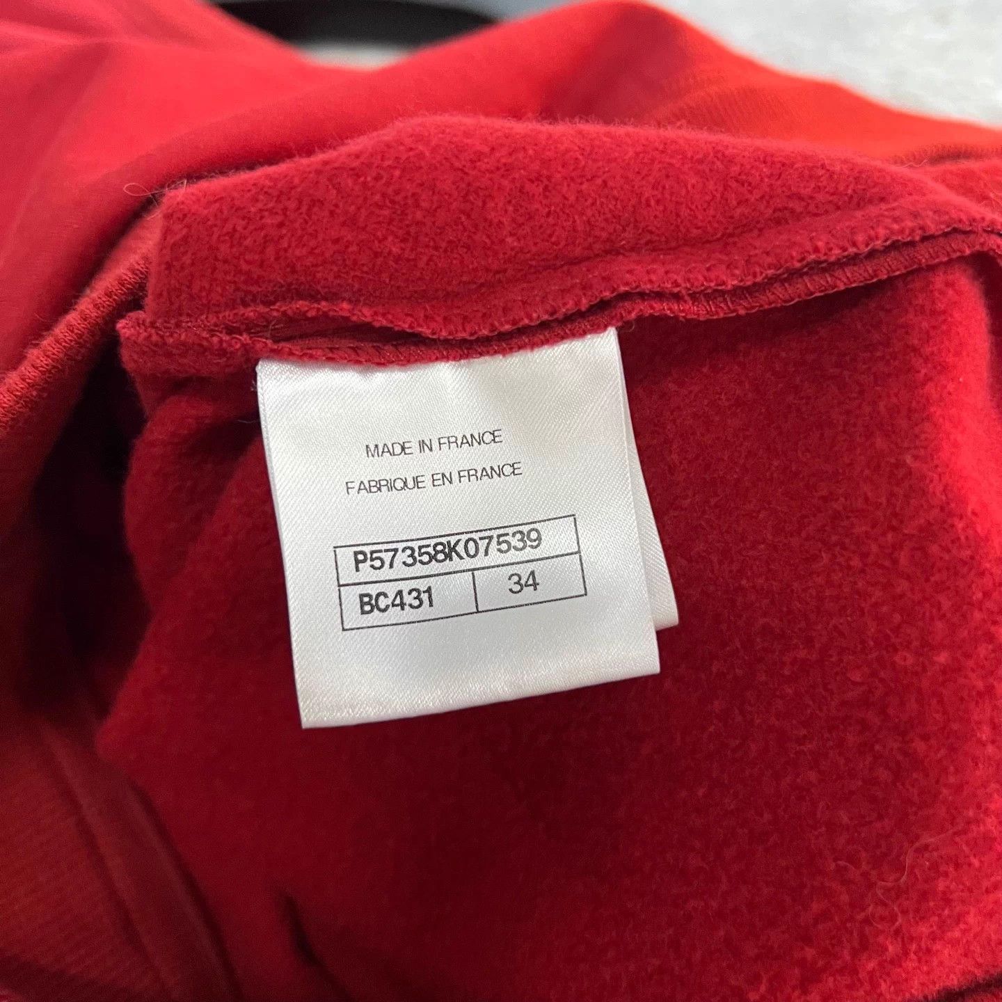 Chanel CHANEL red logo sweatshirt 34 95 new Size XS / US 0-2 / IT 36-38 - 5 Thumbnail