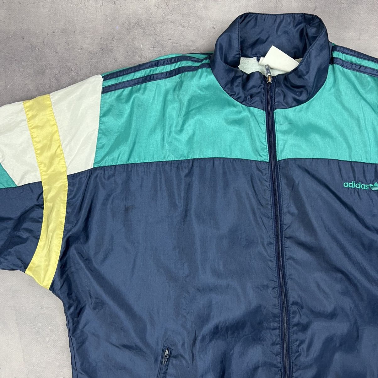 Vintage Rare! Adidas Vintage Nylon Suit Track Jacket Pants 90s Size US XL / EU 56 / 4 - 3 Thumbnail