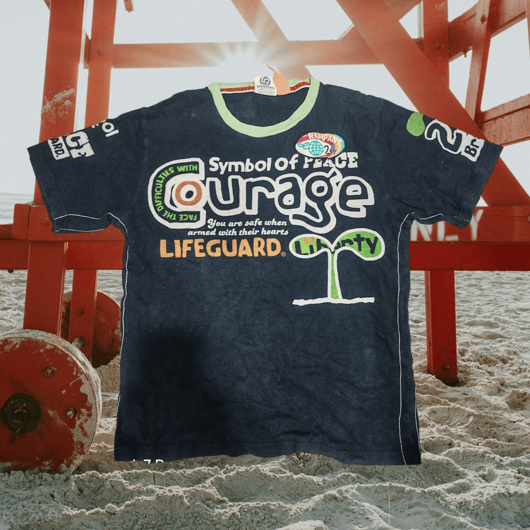 Japanese Brand Vintage Lifeguard Shirt Size US L / EU 52-54 / 3 - 1 Thumbnail