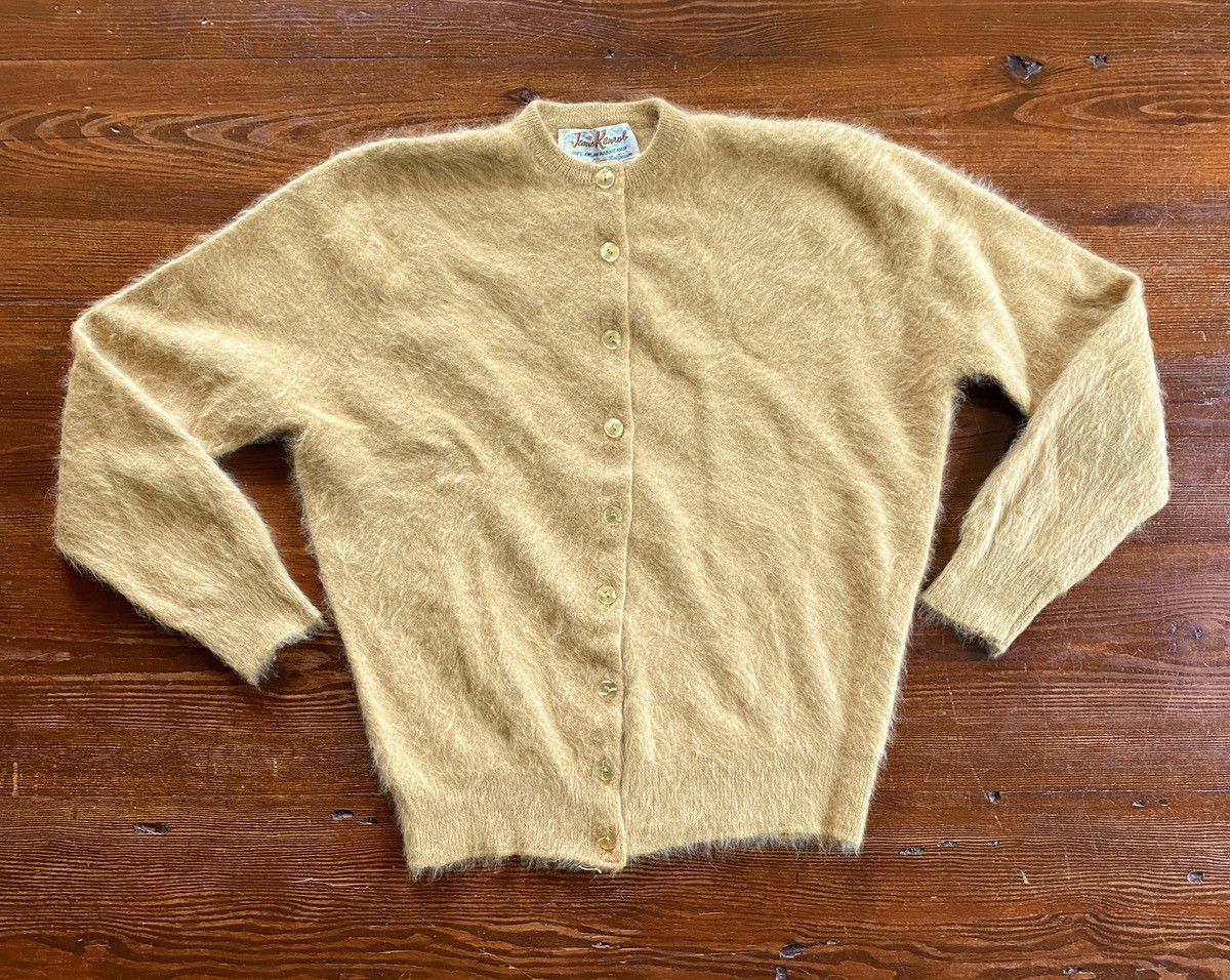 Retrofit Vintage 40’s/50’s Kenrob Angora Rabbit Hair Cardigan Sweater Size S / US 4 / IT 40 - 1 Thumbnail