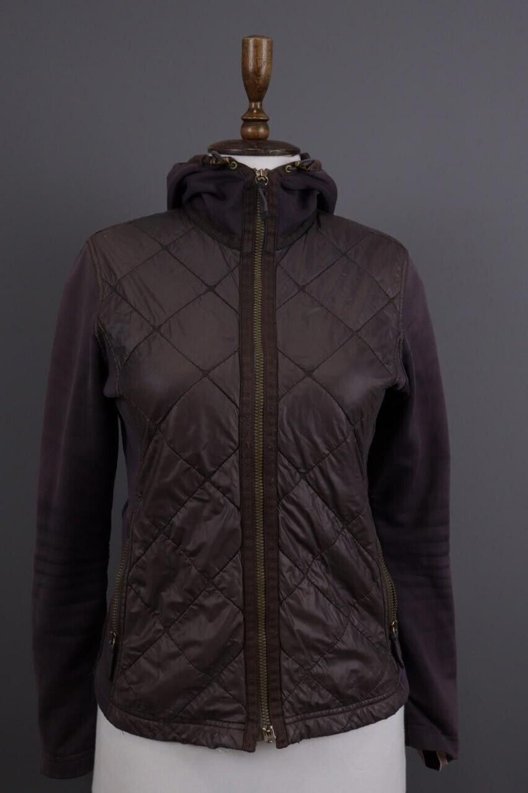 Frauenschuh Frauenschuh Brown Puffer Hooded Fleece Jacket Size S Size S / US 4 / IT 40 - 1 Thumbnail