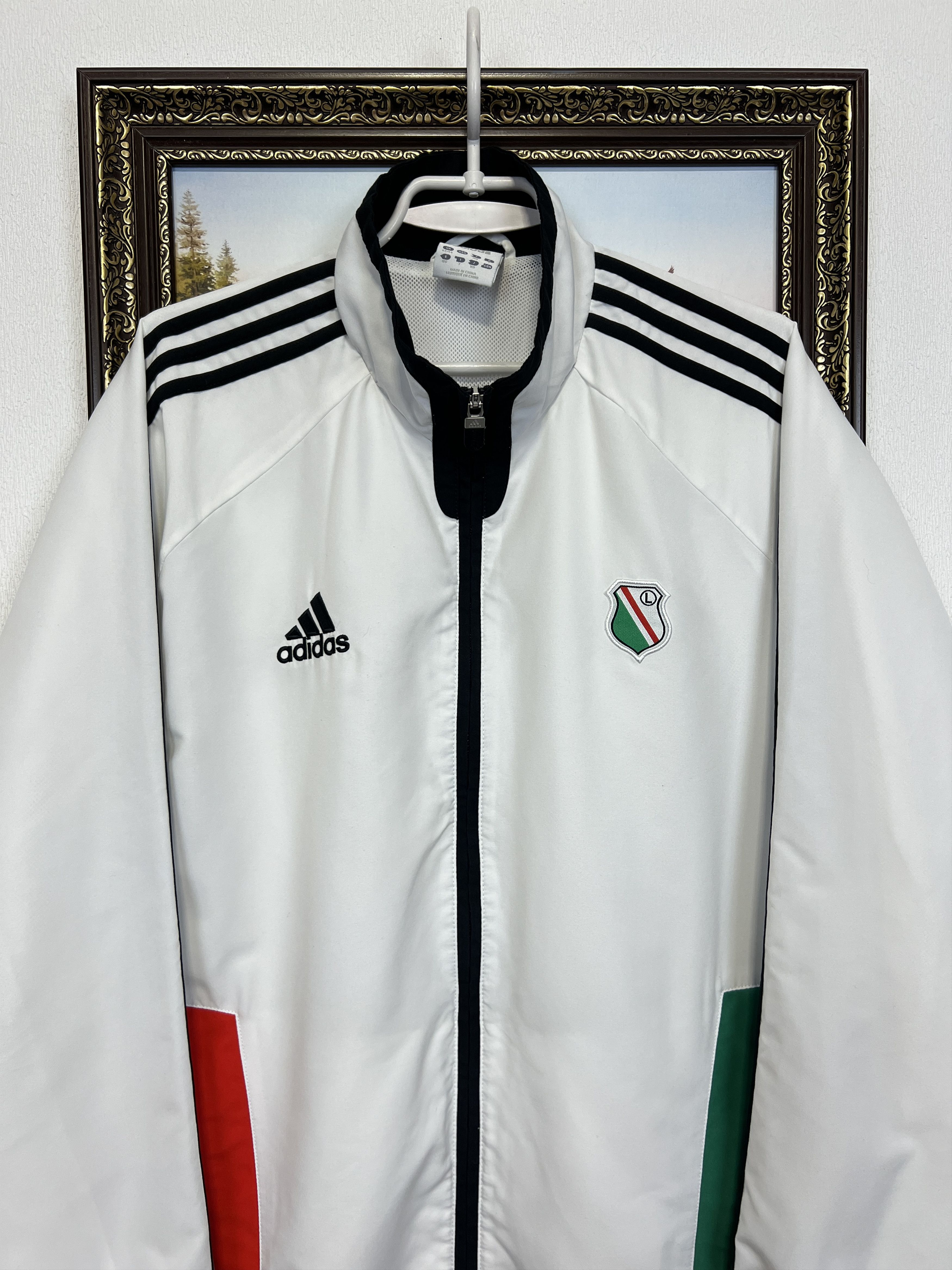 Adidas Vintage Adidas Legia Warsaw Football Jacket Soccer Track Top Size US L / EU 52-54 / 3 - 2 Thumbnail