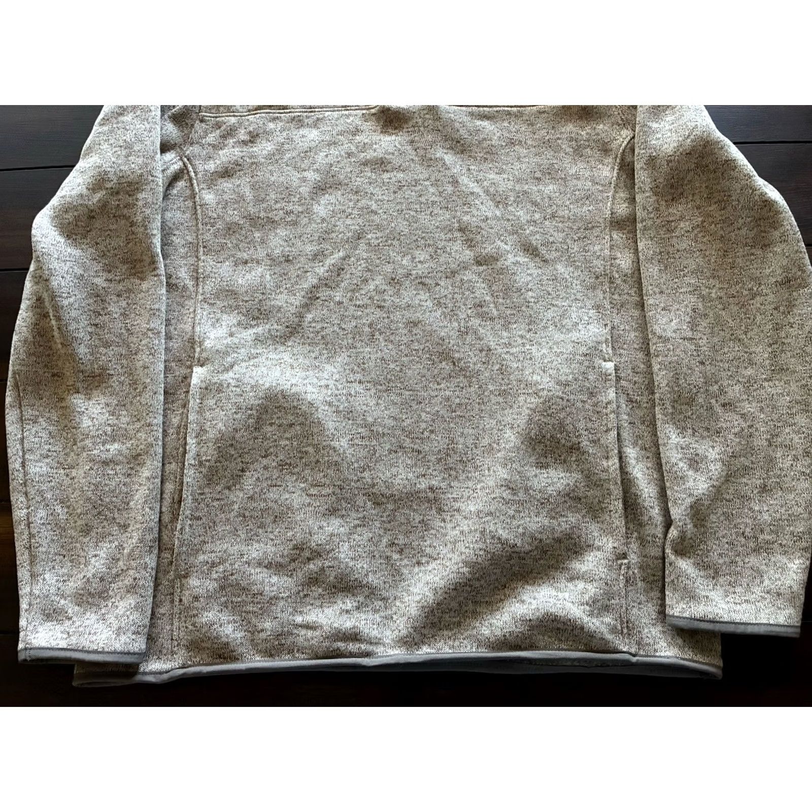 Vintage Goodfellow Button Up 1/4 Snap Fleece Pullover Mens Medium Beige Polyester Sweater Vintage? Size US M / EU 48-50 / 2 - 2 Thumbnail