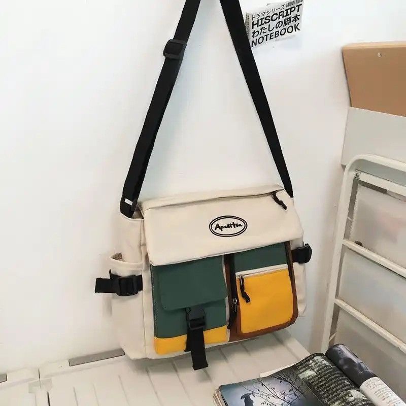 Vintage Waterproof Nylon Messenger Bag Size ONE SIZE - 3 Thumbnail