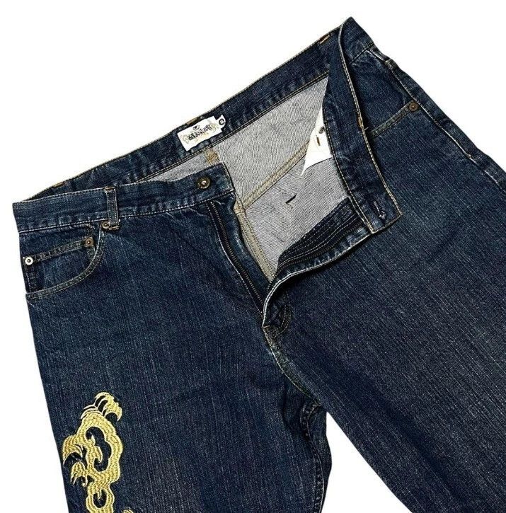 Karakuri Tamashii Karakuri Tamashii Wind Thunder Gods Embroidered Denim Jeans Size US 40 / EU 56 - 4 Thumbnail