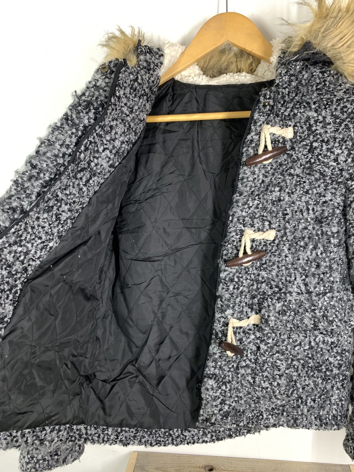 Designer × Japanese Brand × Vintage Vintage Japanese Brand Wool Fur Jacket Size US L / EU 52-54 / 3 - 14 Thumbnail
