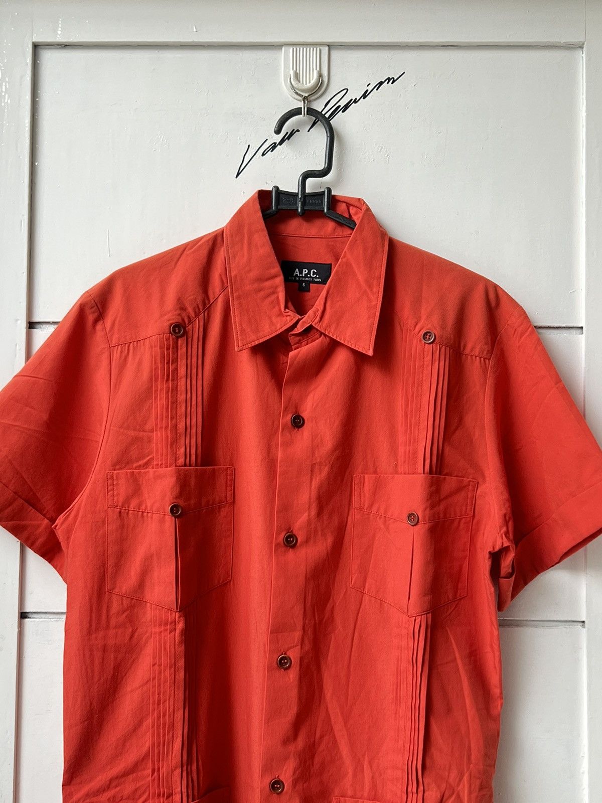 A.P.C. A.P.C Red Shirt Size US XS / EU 42 / 0 - 10 Thumbnail