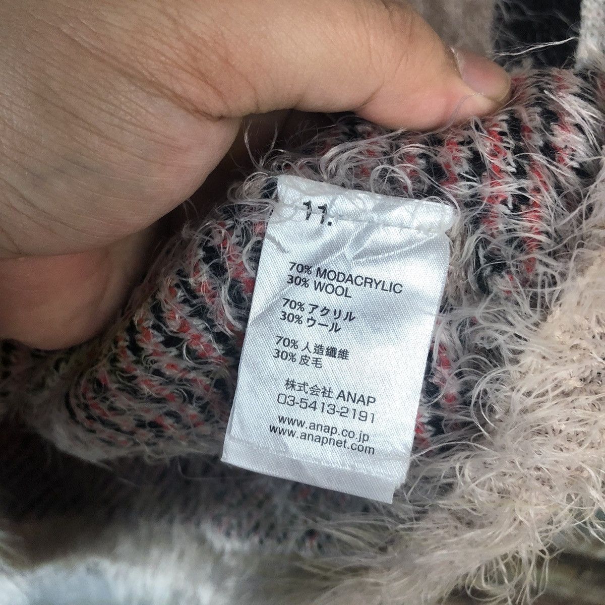 Vintage Chille Anap Pink mohair navajo Knitwear #A1879 Size S / US 4 / IT 40 - 11 Thumbnail